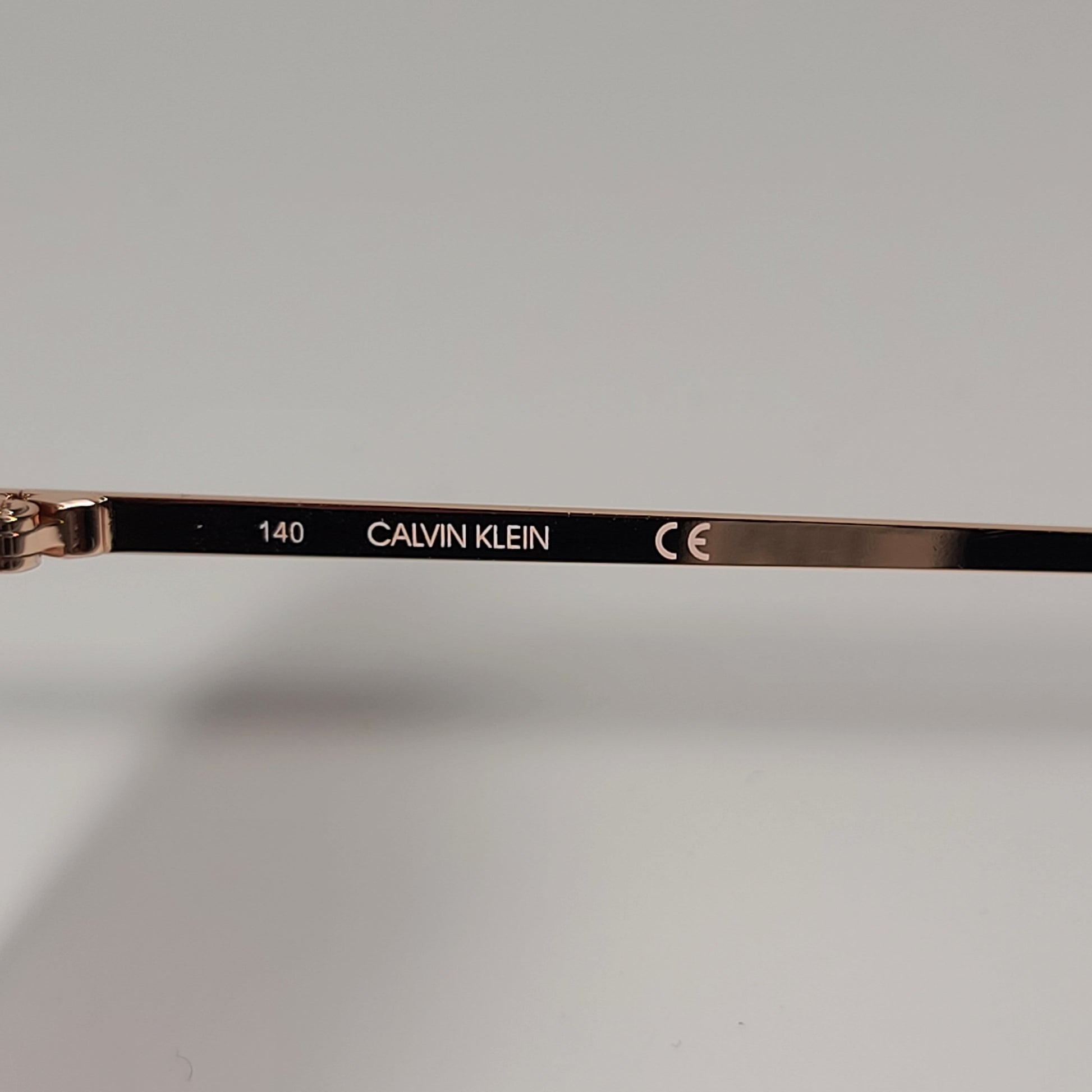 Calvin Klein Half Rim Aviator Sunglasses CK20121S 780 ROSE GOLD Frame And Lens - Sunglasses