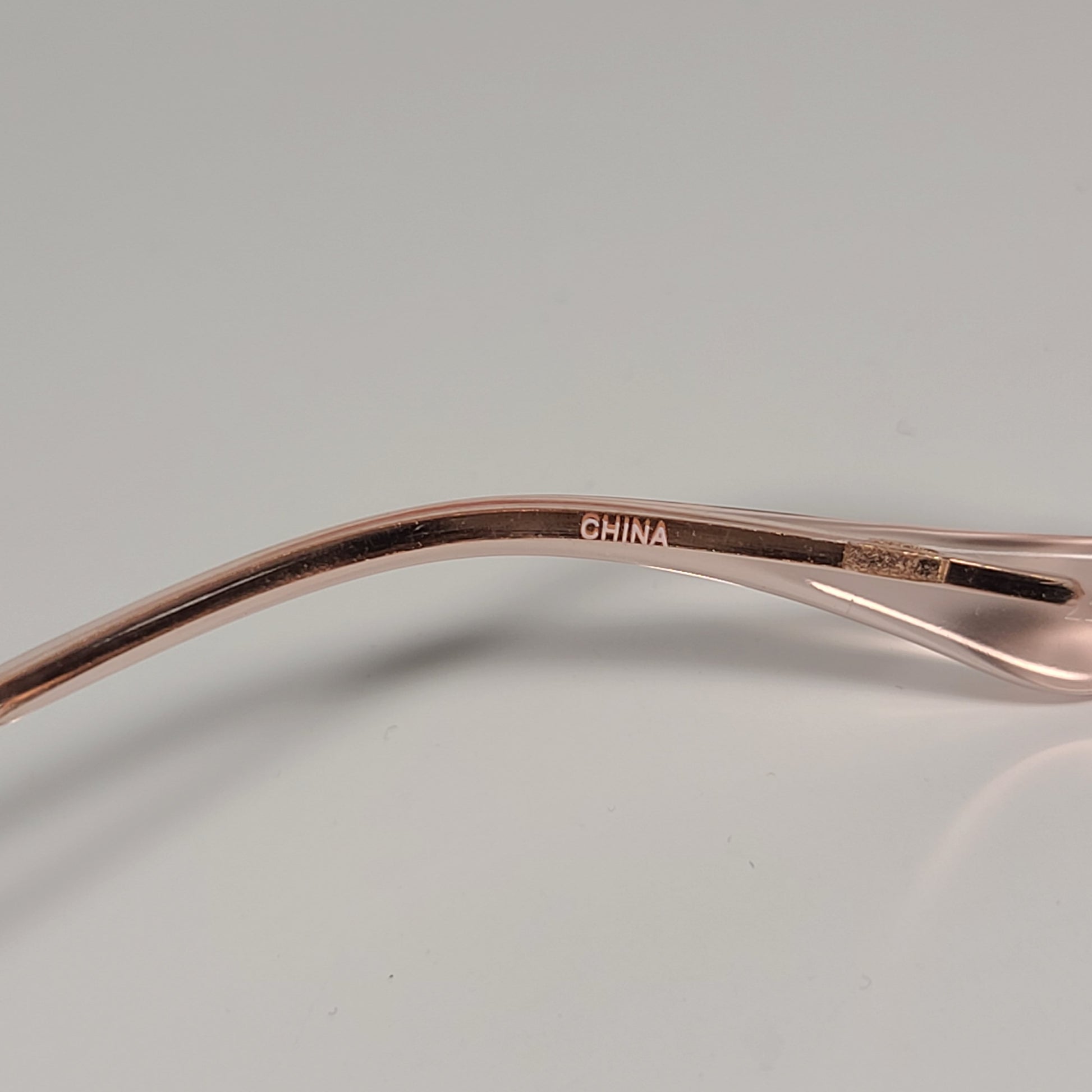 Calvin Klein Half Rim Aviator Sunglasses CK20121S 780 ROSE GOLD Frame And Lens - Sunglasses