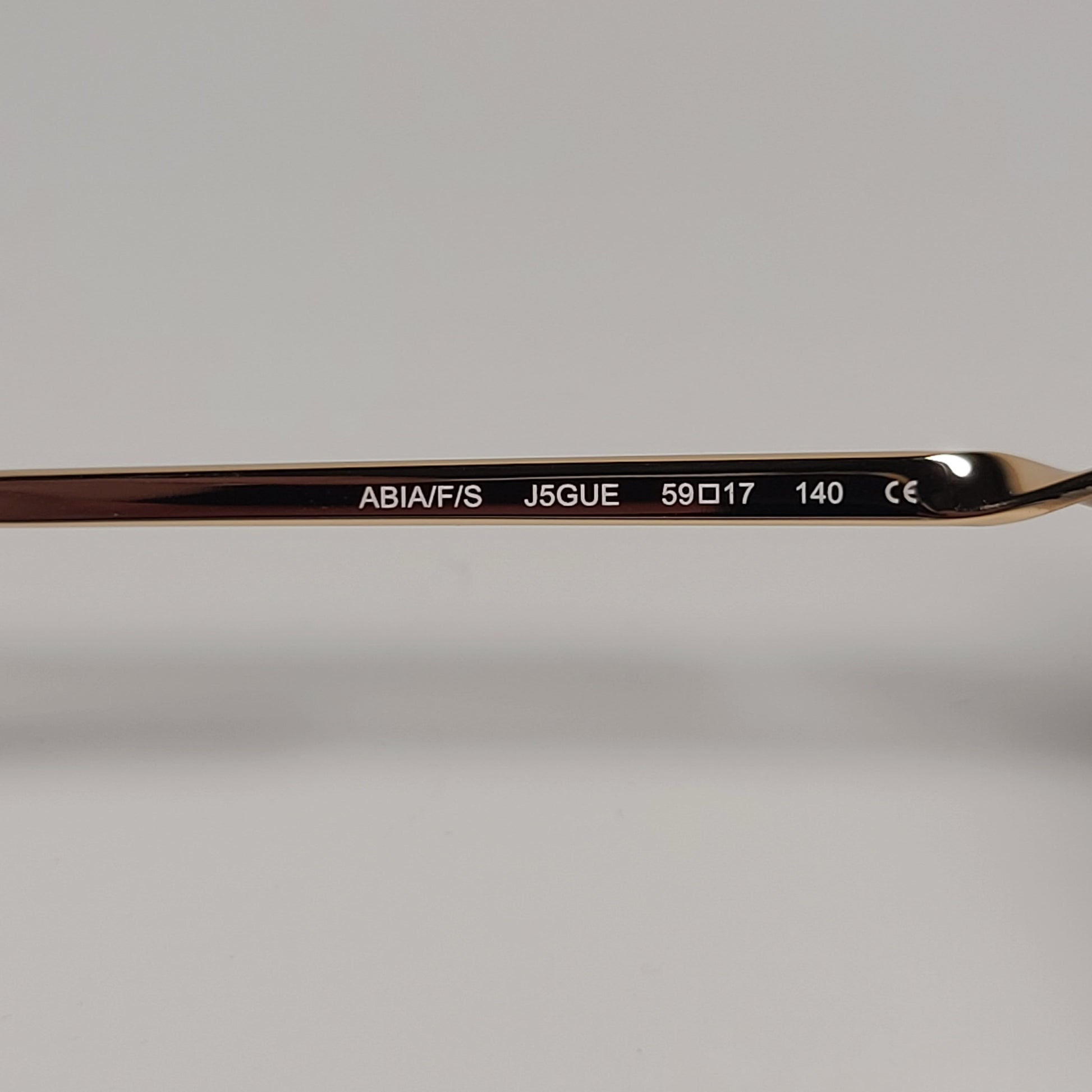 Kate Spade ABIA/F/S J5GUE Round Sunglasses Gold Brown Frame Gold Mirror Lens - Sunglasses