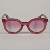Moncler Round Sunglasses Fuschia Crystal Frame Pink Purple Gradient Le