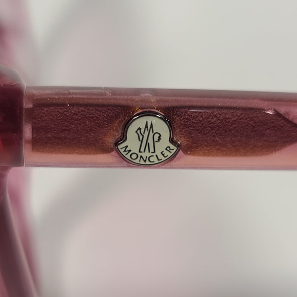 Moncler Round Sunglasses Fuschia Crystal Frame Pink Purple Gradient Le