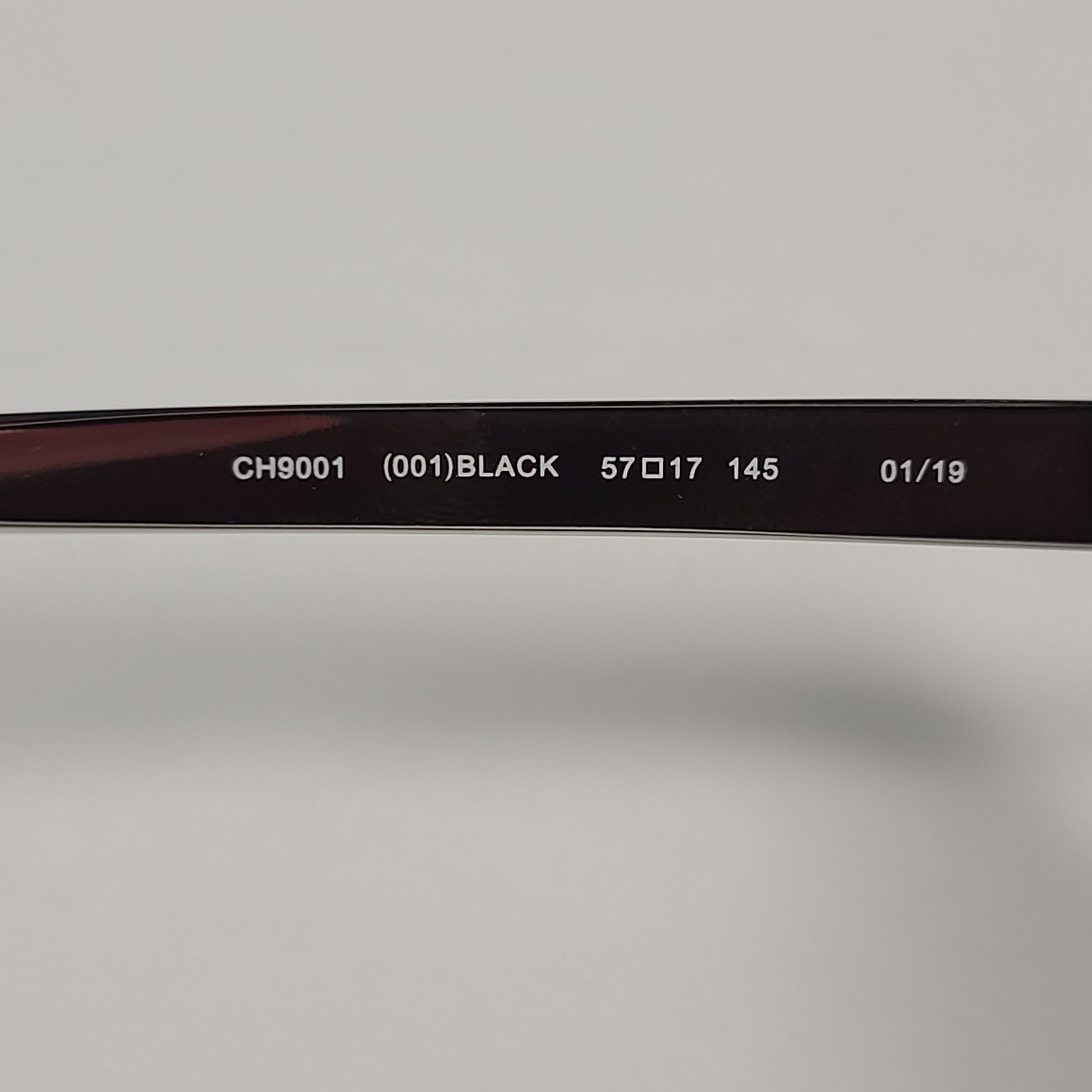 Cole Haan Square Polarized Sunglasses Shiny Black And Silver Frame Gray Lens CH9001 001 - Sunglasses