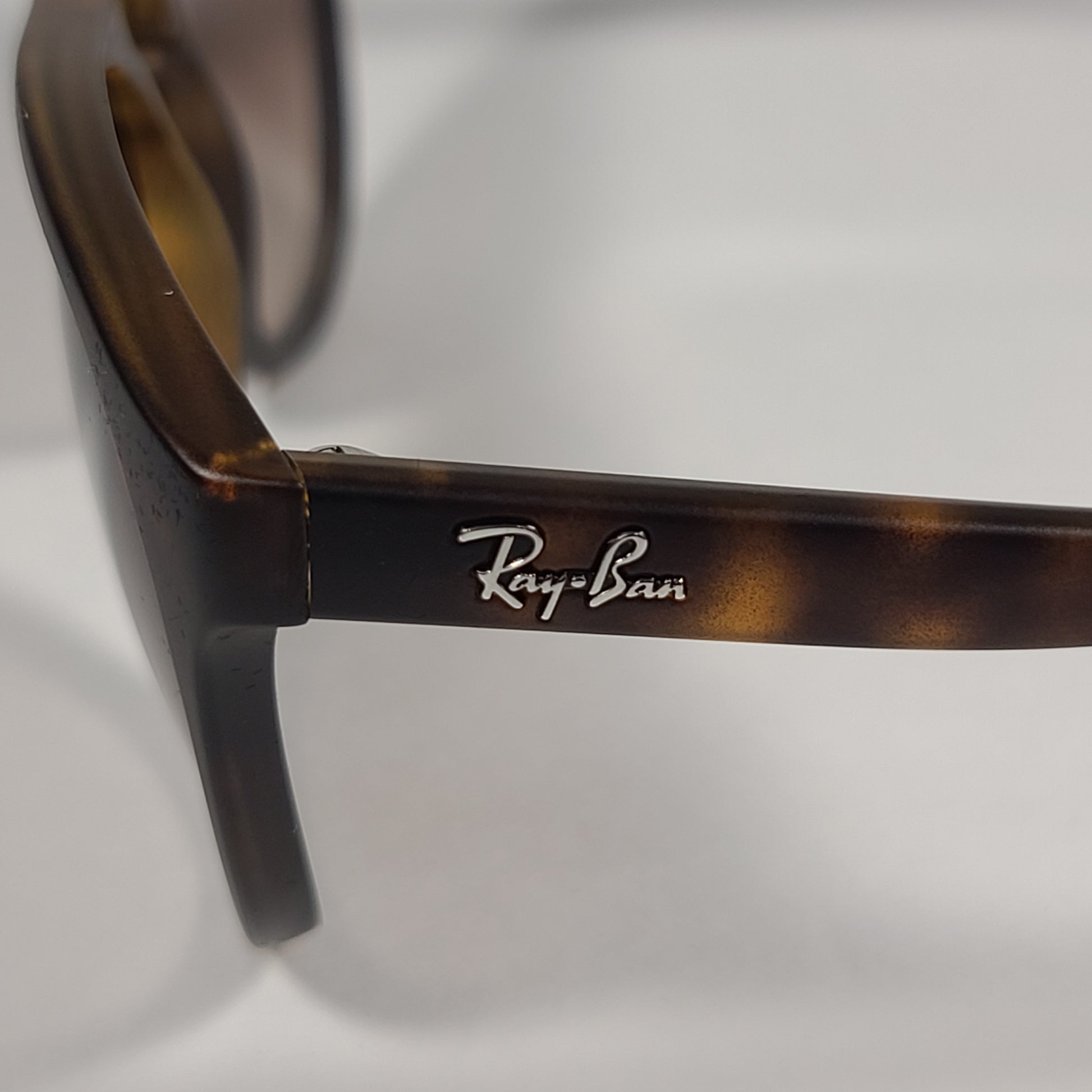 Ray-Ban Brad Round Aviator Sunglasses Matte Havana Rubberized Frame Brown Gradient Lens RB4170 865/13 - Sunglasses