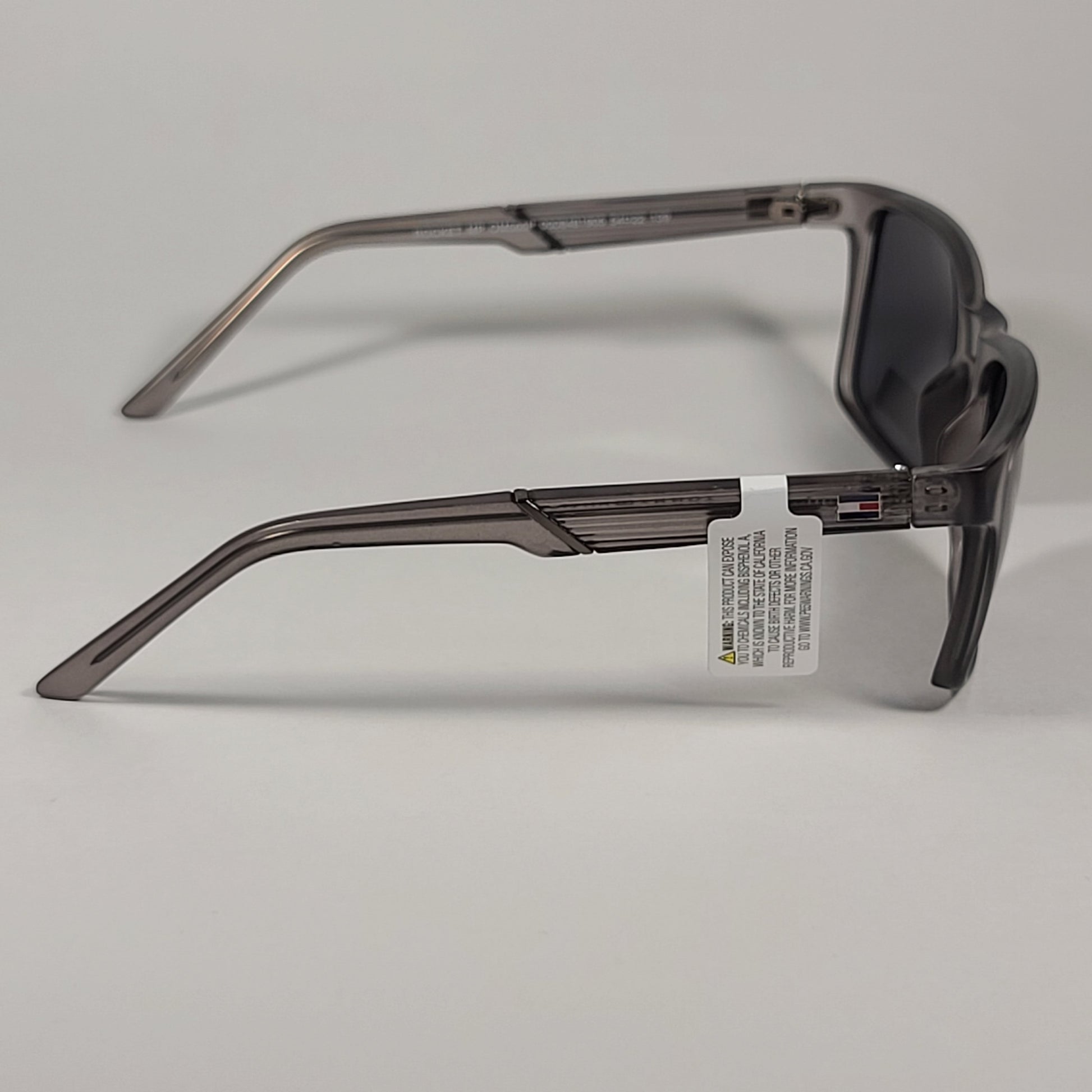 Tommy Hilfiger Rocket Rectangular Polarized Sunglasses Matte Gray Frame Gray Lens ROCKET MP OM565P - Sunglasses