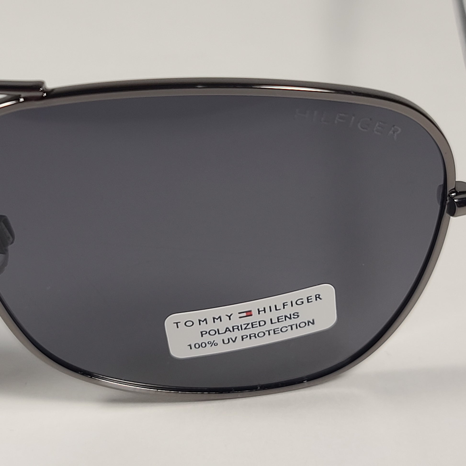 Tommy Hilfiger Loki Navigator Polarized Sunglasses Gunmetal Frame Gray Lens LOKI MM OM568P - Sunglasses