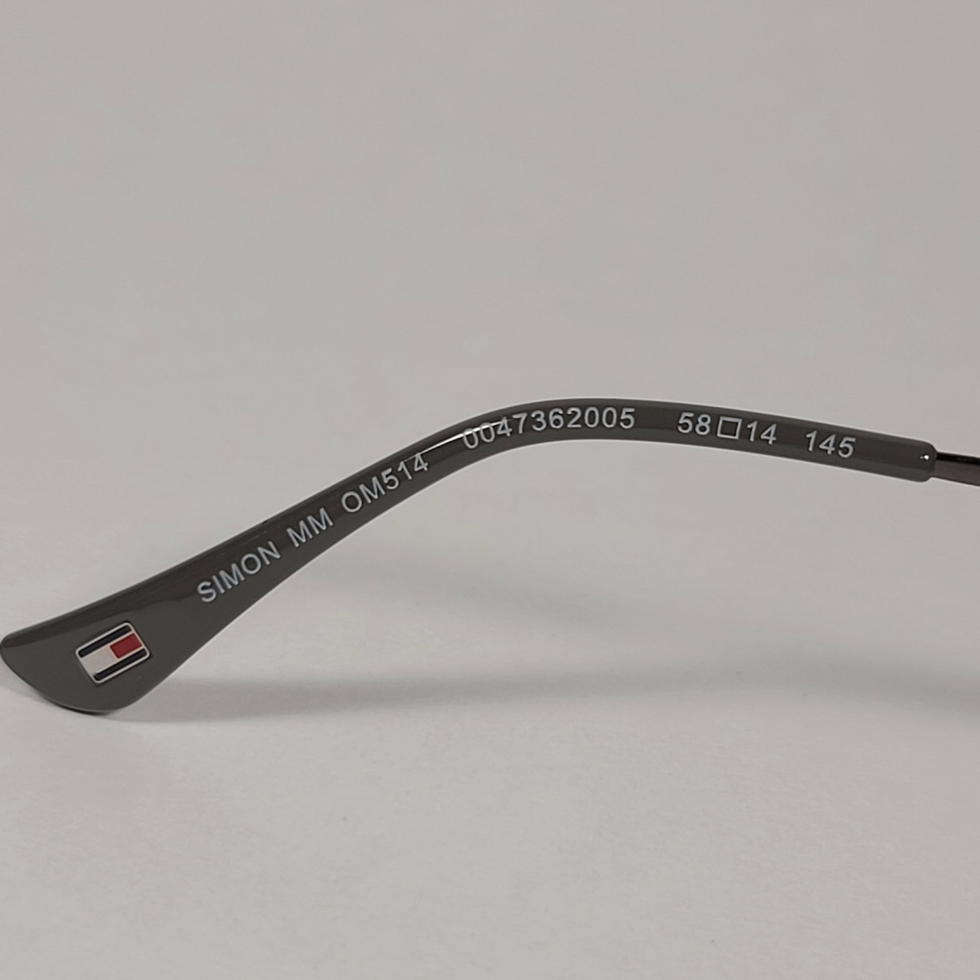 Tommy Hilfiger Simon Aviator Sunglasses Gunmetal Frame Gray Lens SIMON MM OM514 - Sunglasses