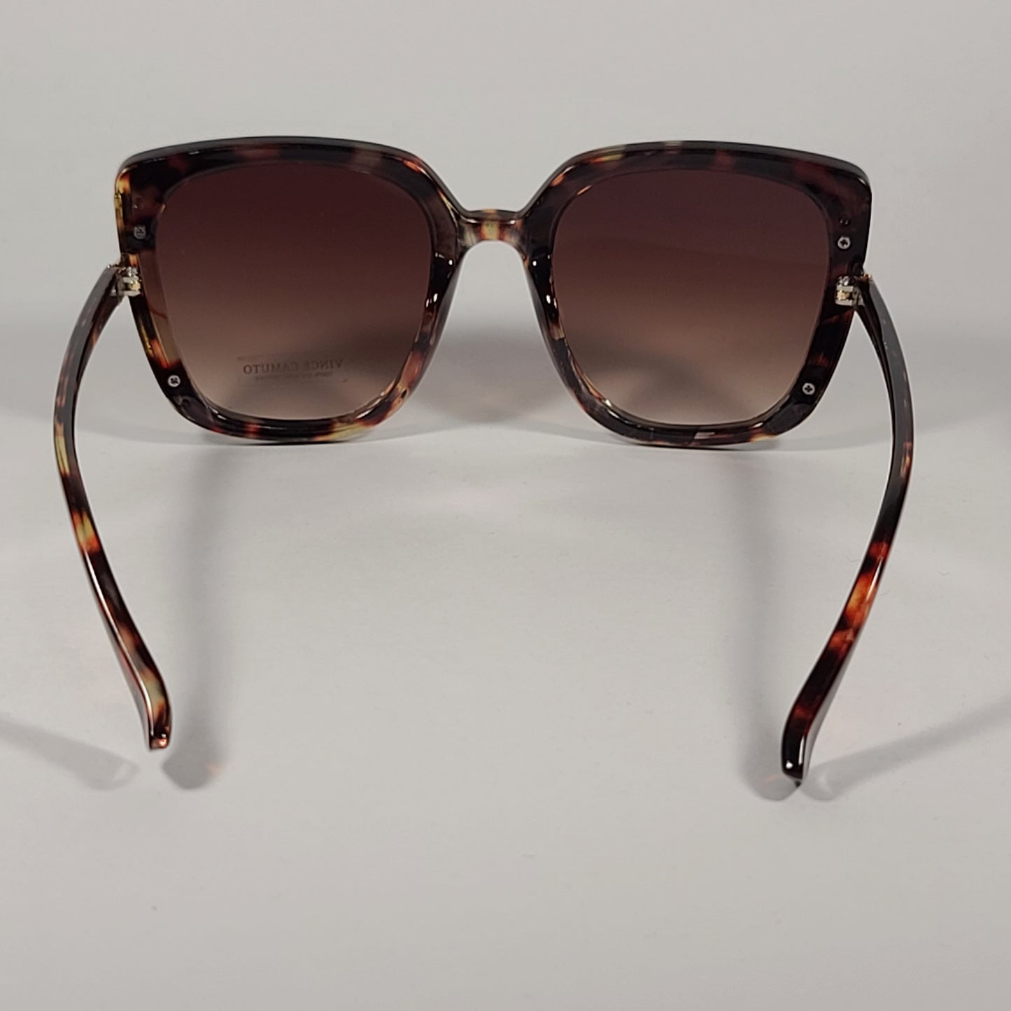 Vince Camuto Cat Eye Square Sunglasses Brown Tortoise Frame Brown Gradient Lens VC964 TS - Sunglasses