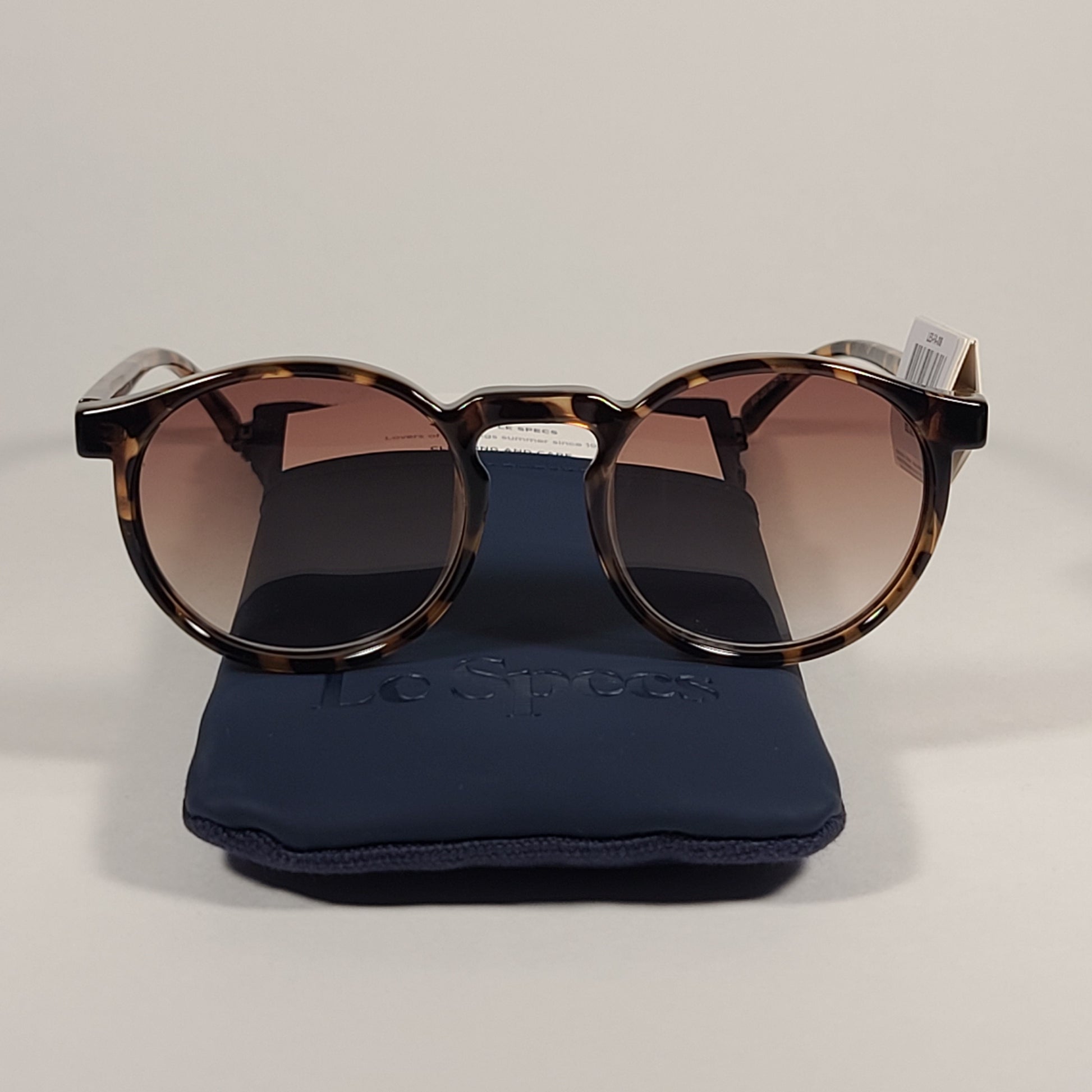 Le Specs Teen Spirit Deux Sunglasses Brown Tortoise Frame Brown Gradient Lens LES-FA-006 - Sunglasses