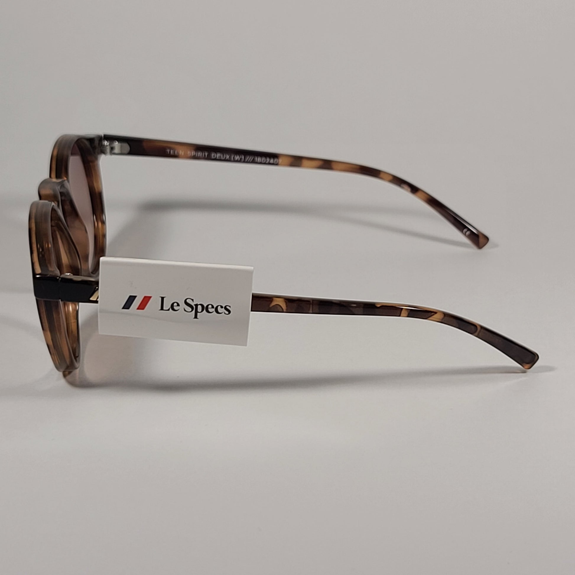 Le Specs Teen Spirit Deux Sunglasses Brown Tortoise Frame Brown Gradient Lens LES-FA-006 - Sunglasses