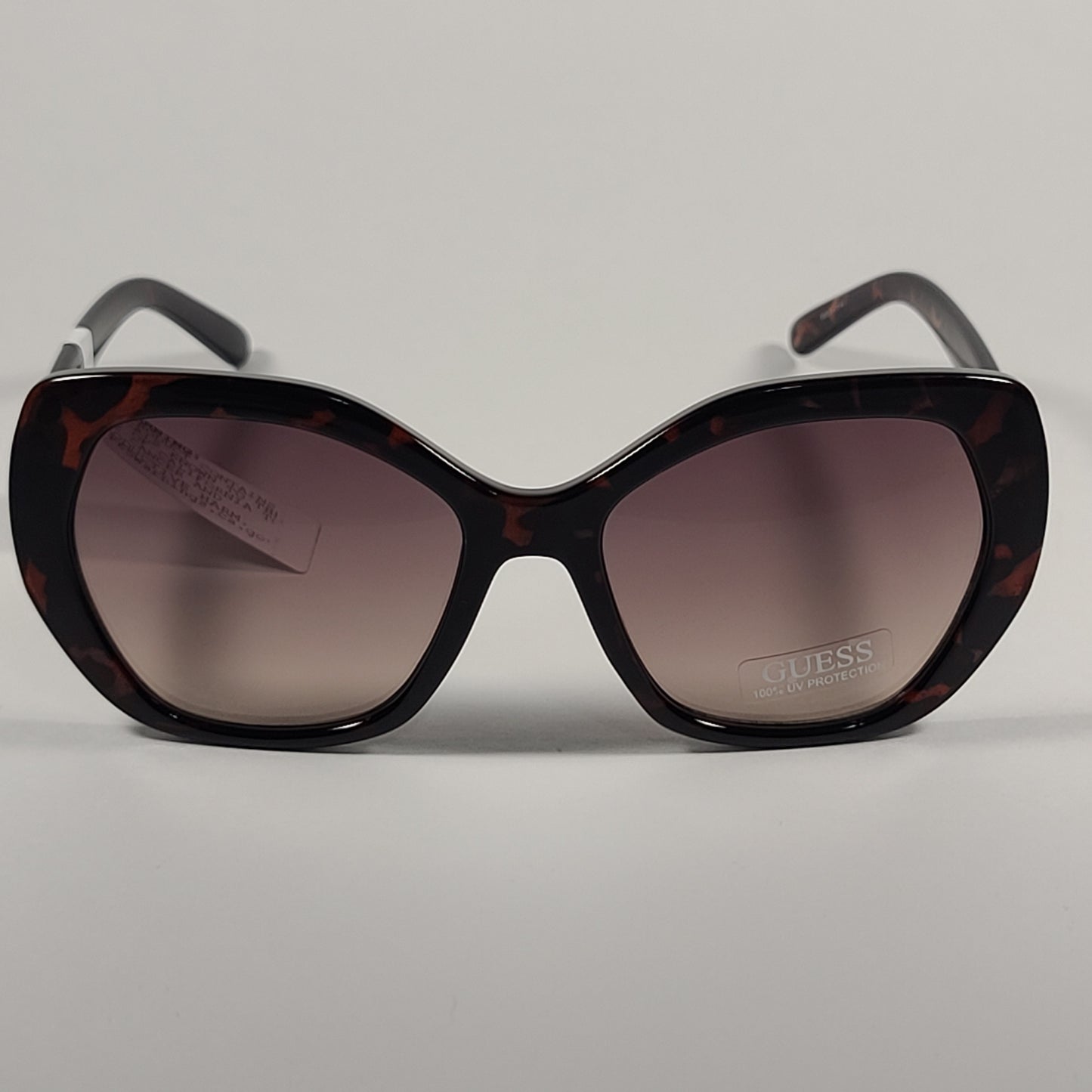 Guess Oversized Sunglasses Brown Tortoise Brown Gradient GF0390 52F - Sunglasses