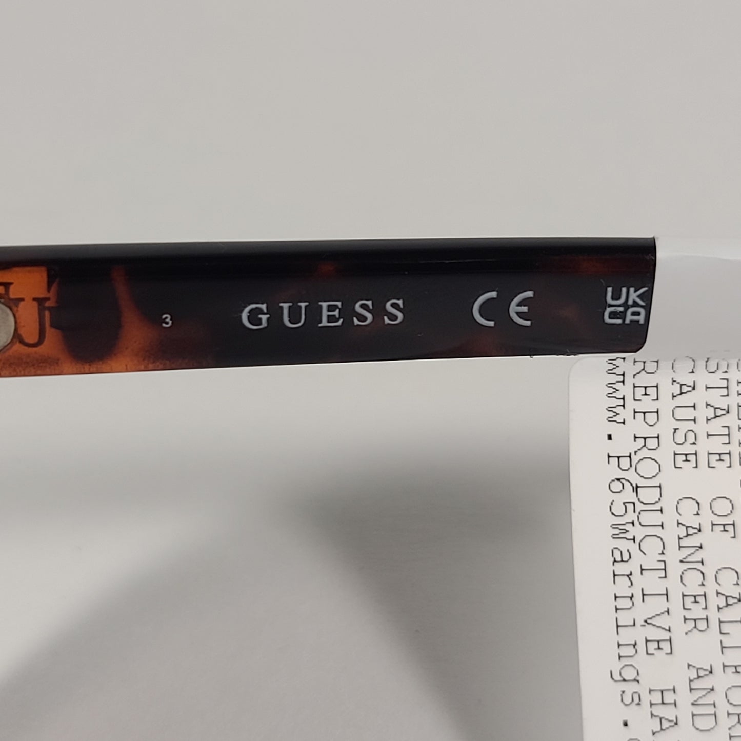 Guess Oversized Sunglasses Brown Tortoise Brown Gradient GF0390 52F - Sunglasses