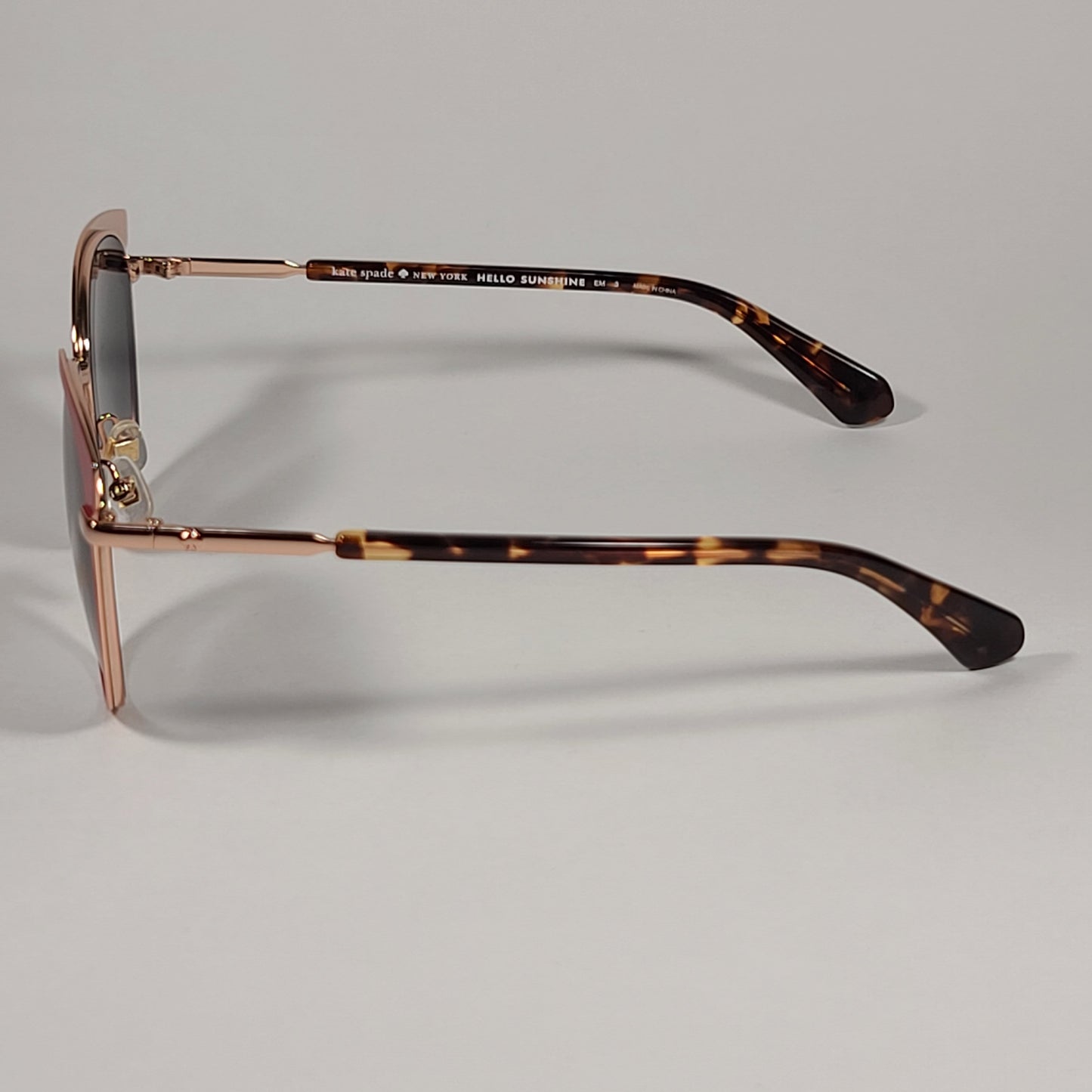 Kate Spade JANALEE/S 0UC9O Round Cat Eye Sunglasses Red Gold Havana Frame Gray Gradient Lens - Sunglasses