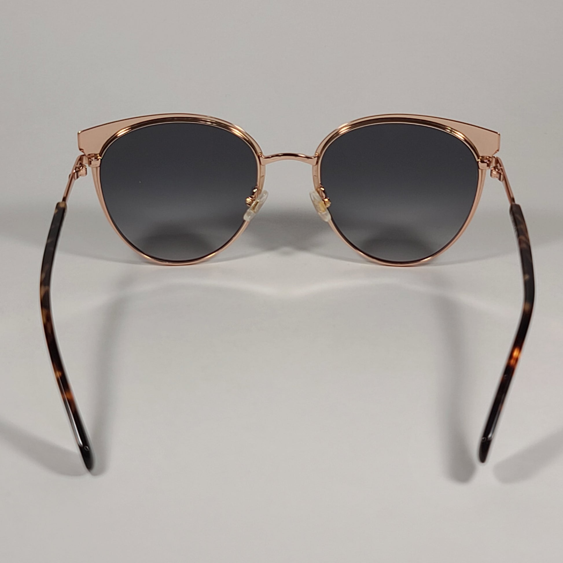 Kate Spade JANALEE/S 0UC9O Round Cat Eye Sunglasses Red Gold Havana Frame Gray Gradient Lens - Sunglasses