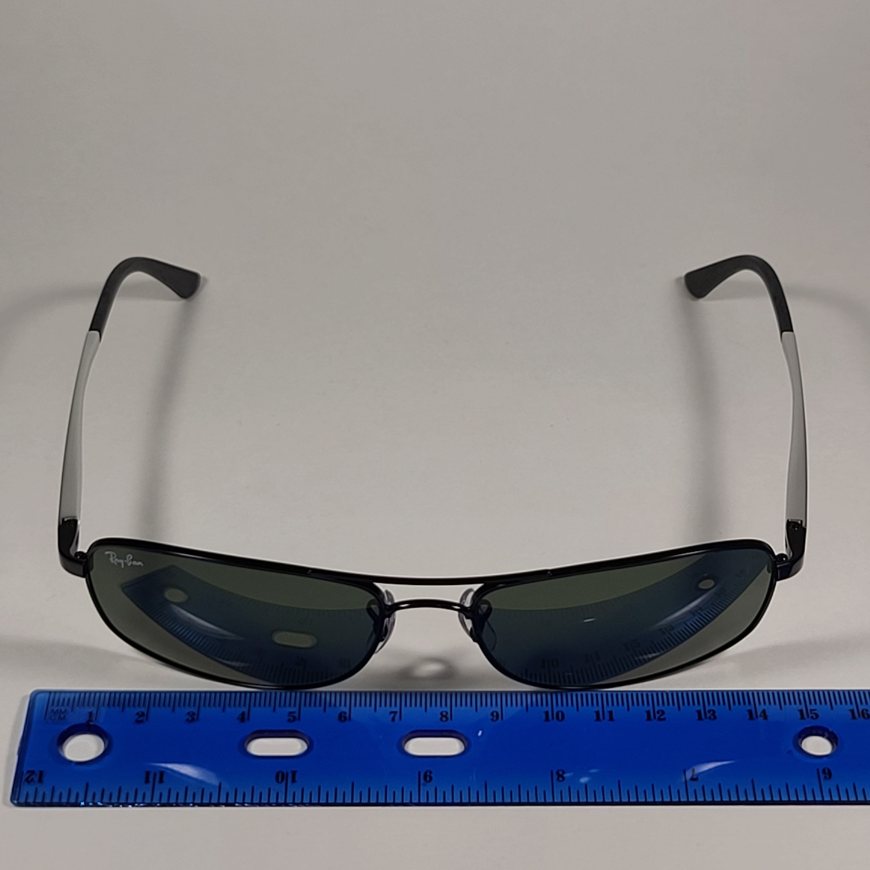 Ray-Ban Active Lifestyle Rectangle Sunglasses Black Silver