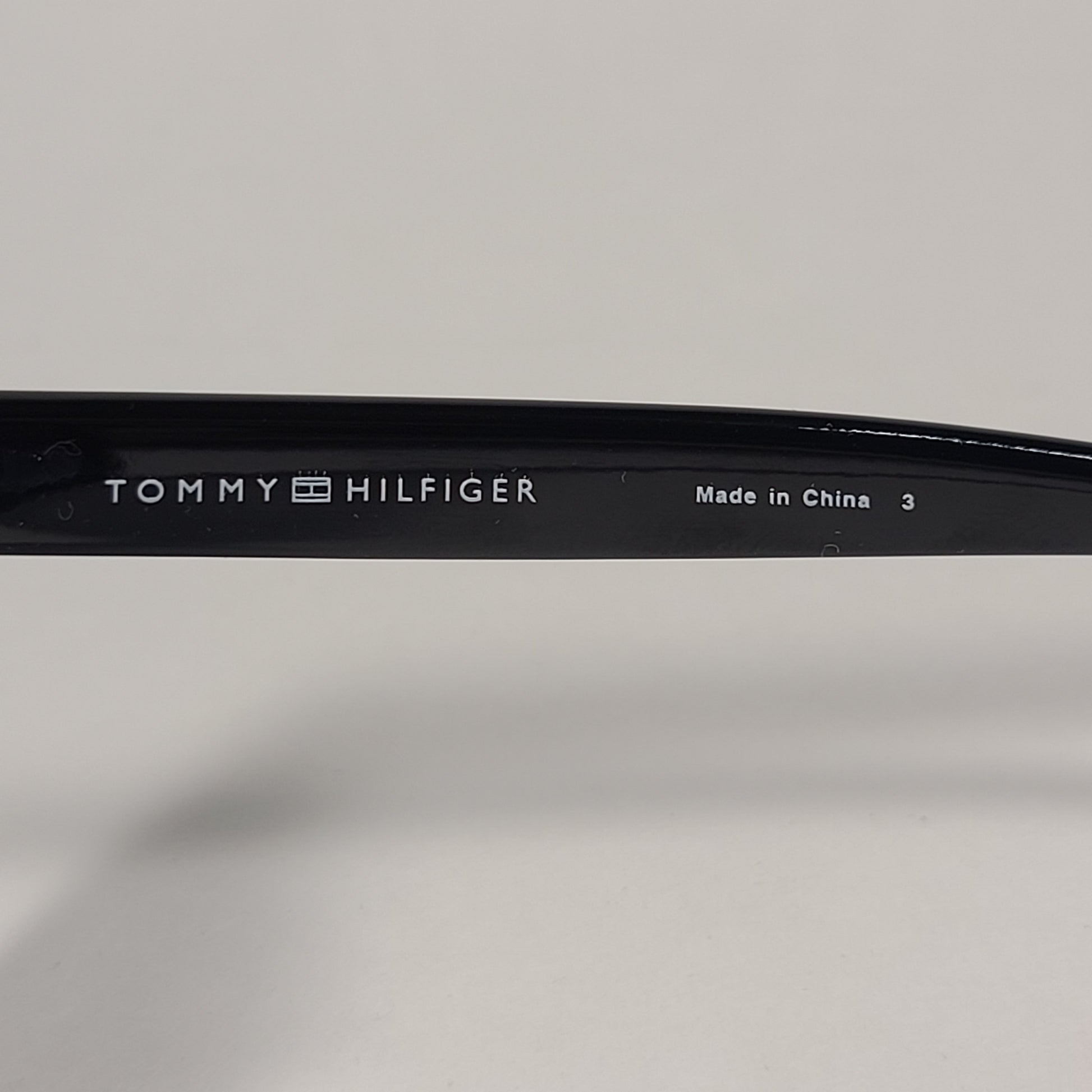 Tommy Hilfiger Issa Sunglasses Shiny Black Frame Smoke Gradient Lens ISSA WP OL540 - Sunglasses