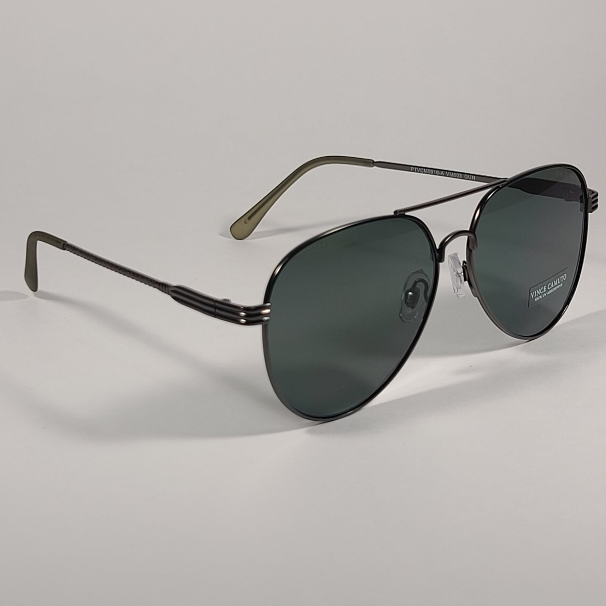 Vince Camuto Aviator Sunglasses Gunmetal Frame Green Lens VM603 GUN - Sunglasses