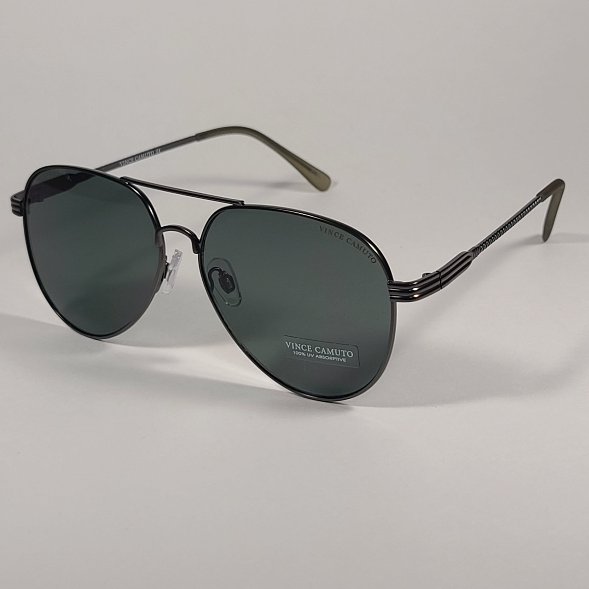 Vince Camuto Aviator Sunglasses Gunmetal Frame Green Lens VM603 GUN - Sunglasses