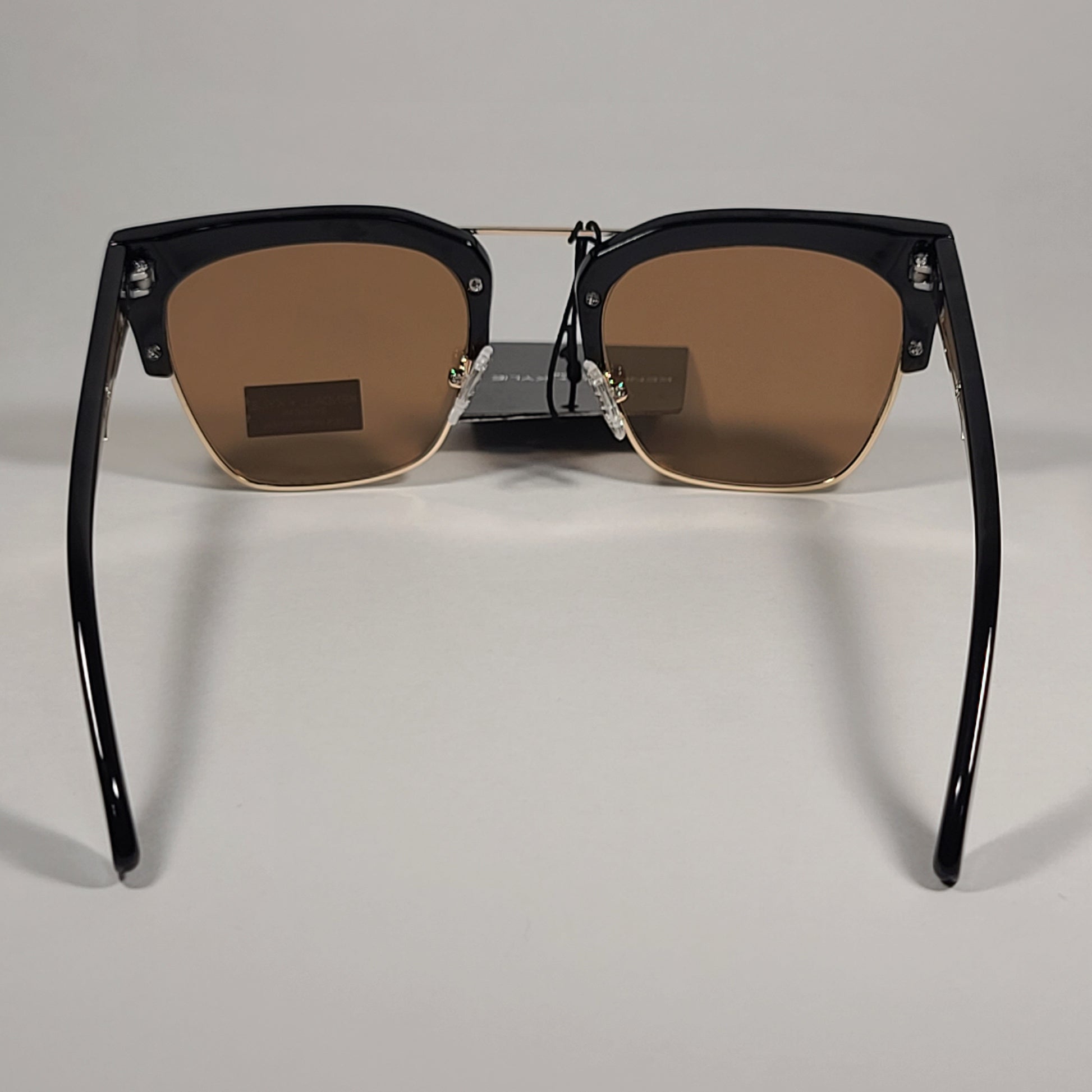 Kendall + Kylie Hayden Club Sunglasses Black Gold Frame Gold Mirror Lens KK5134CE 001 - Sunglasses