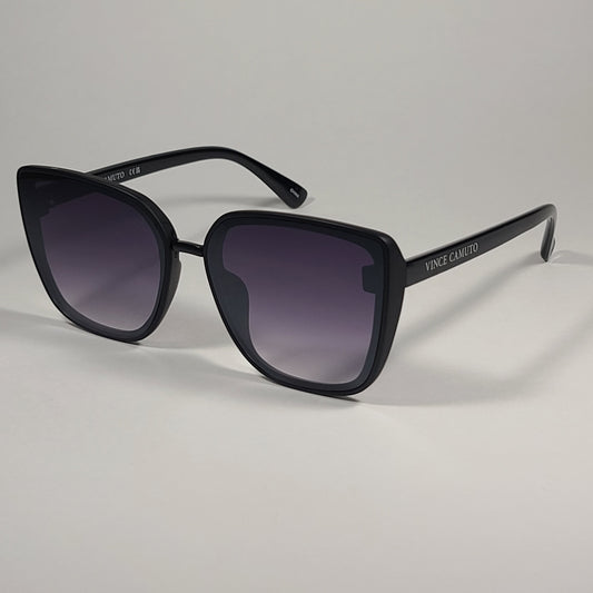 Vince Camuto Oversize Sunglasses Shiny Black Gray Gradient VC975 OX - Sunglasses