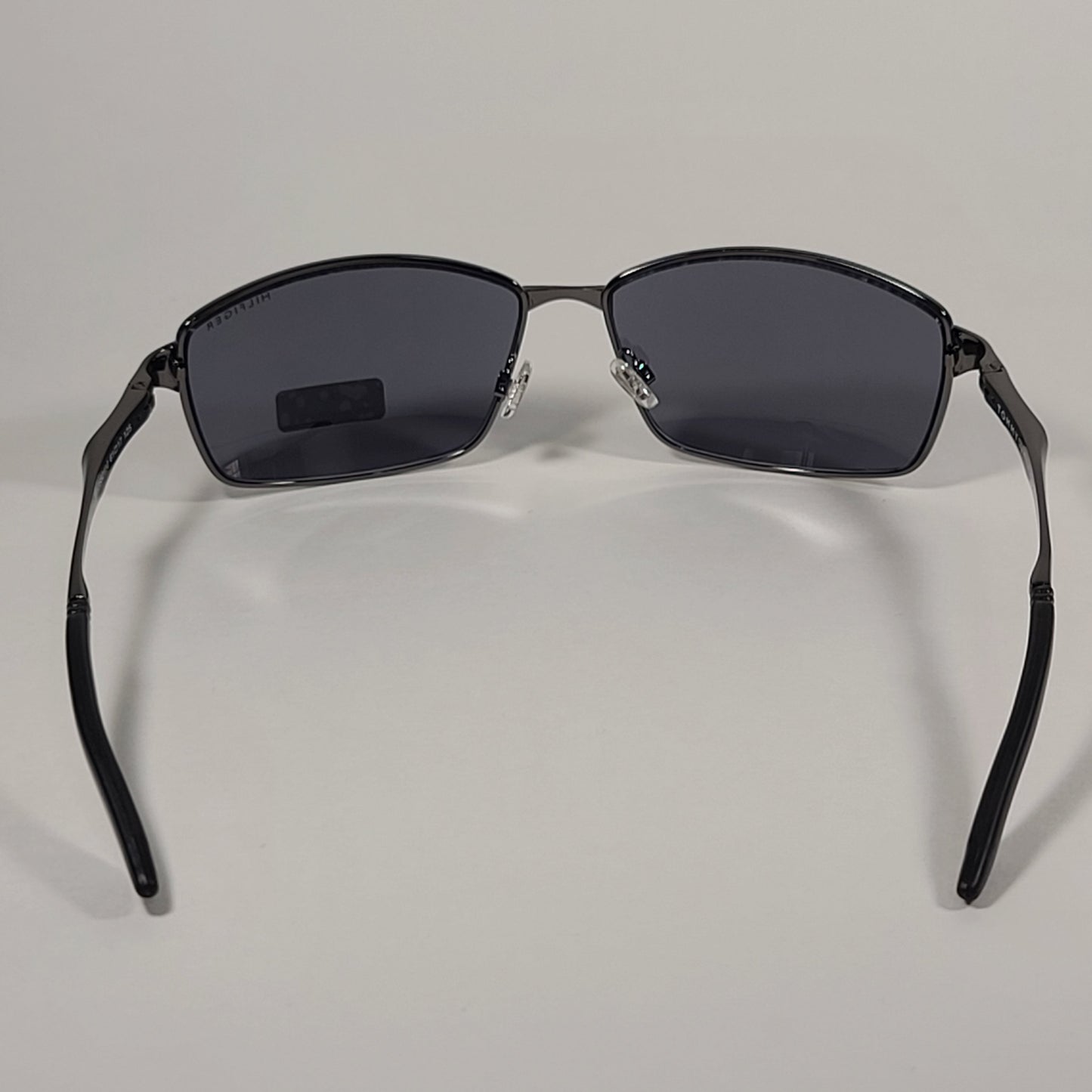 Tommy Hilfiger Roddy Rectangle Wrap Sunglasses Gunmetal Gray Frame Gray Lens RODDY MP OM606 - Sunglasses