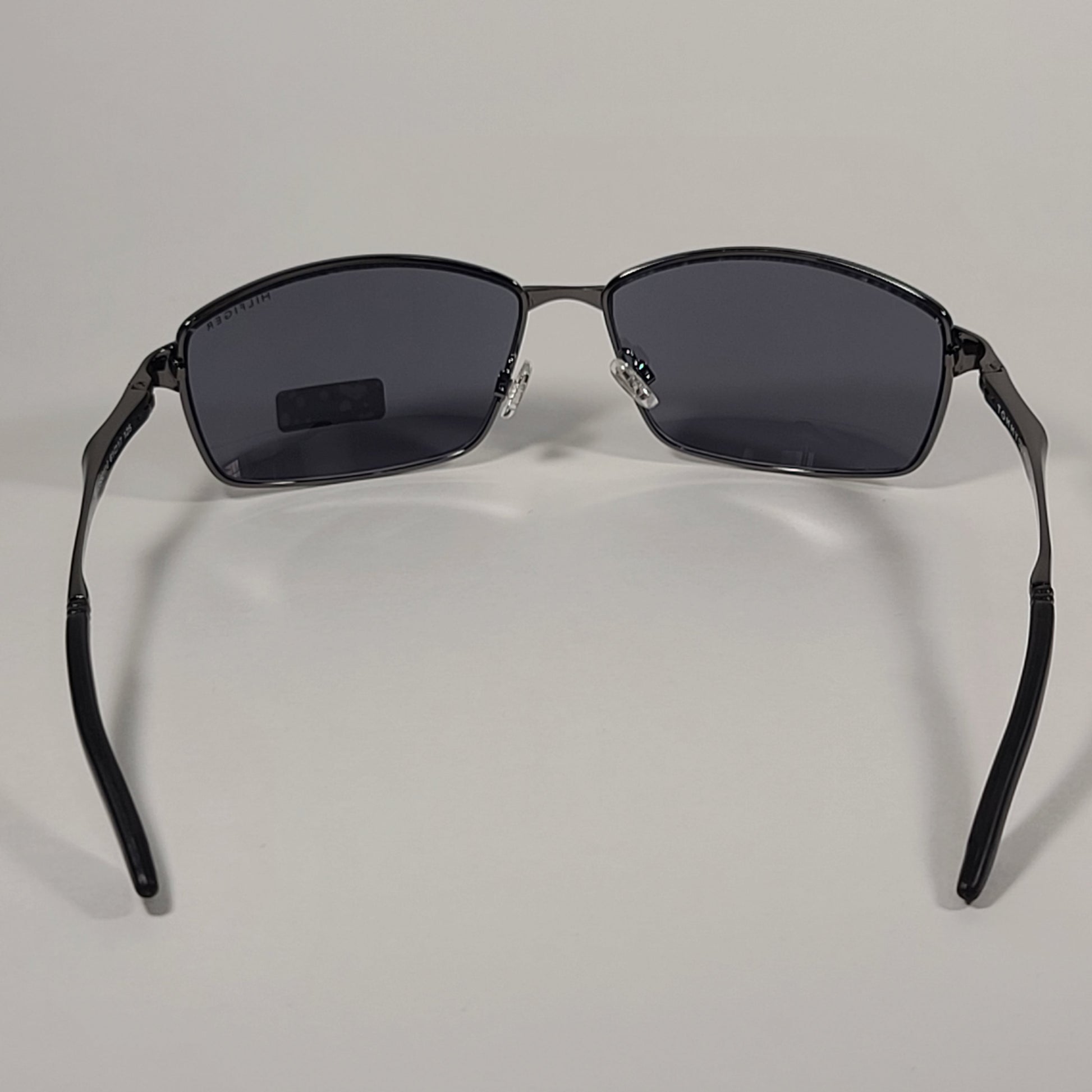Tommy Hilfiger Roddy Rectangle Wrap Sunglasses Gunmetal Gray Frame Gray Lens RODDY MP OM606 - Sunglasses
