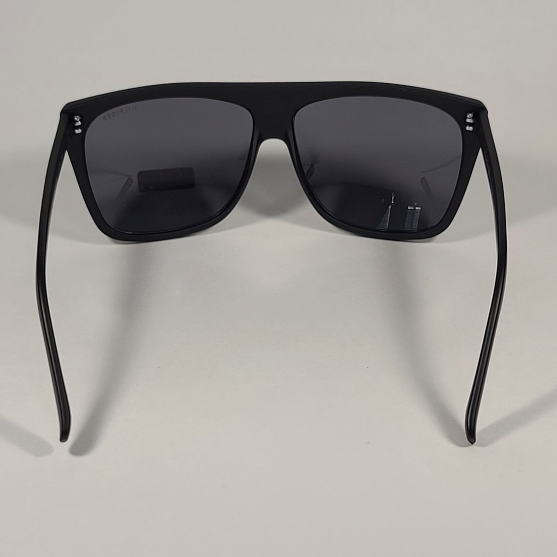 Authentic Tommy Hilfiger Mickey Square Sunglasses Matte Black Frame Gray Lens MICKEY MP OM599 - Sunglasses
