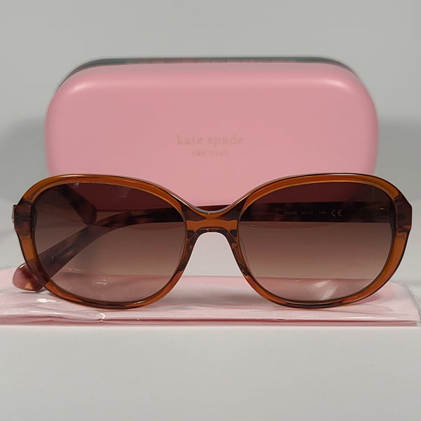 Kate Spade Izabella/G/S 90QHA Flat Oval Sunglasses Brown Frame Brown G