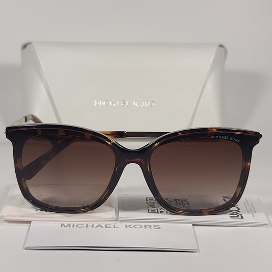 Michael Kors Zermatt Square Sunglasses Dark Tortoise Brown Gradient MK-2079U 333313 - Sunglasses