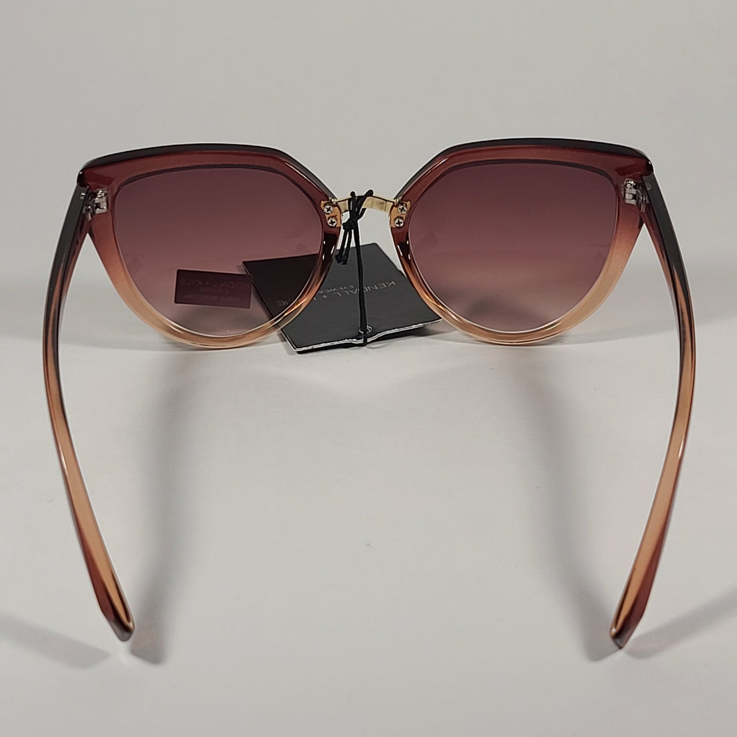 Kendall + Kylie Lynn KK5119CE 211 Cat Eye Sunglasses Brown Crystal Frame Brown Gradient Lens - Sunglasses