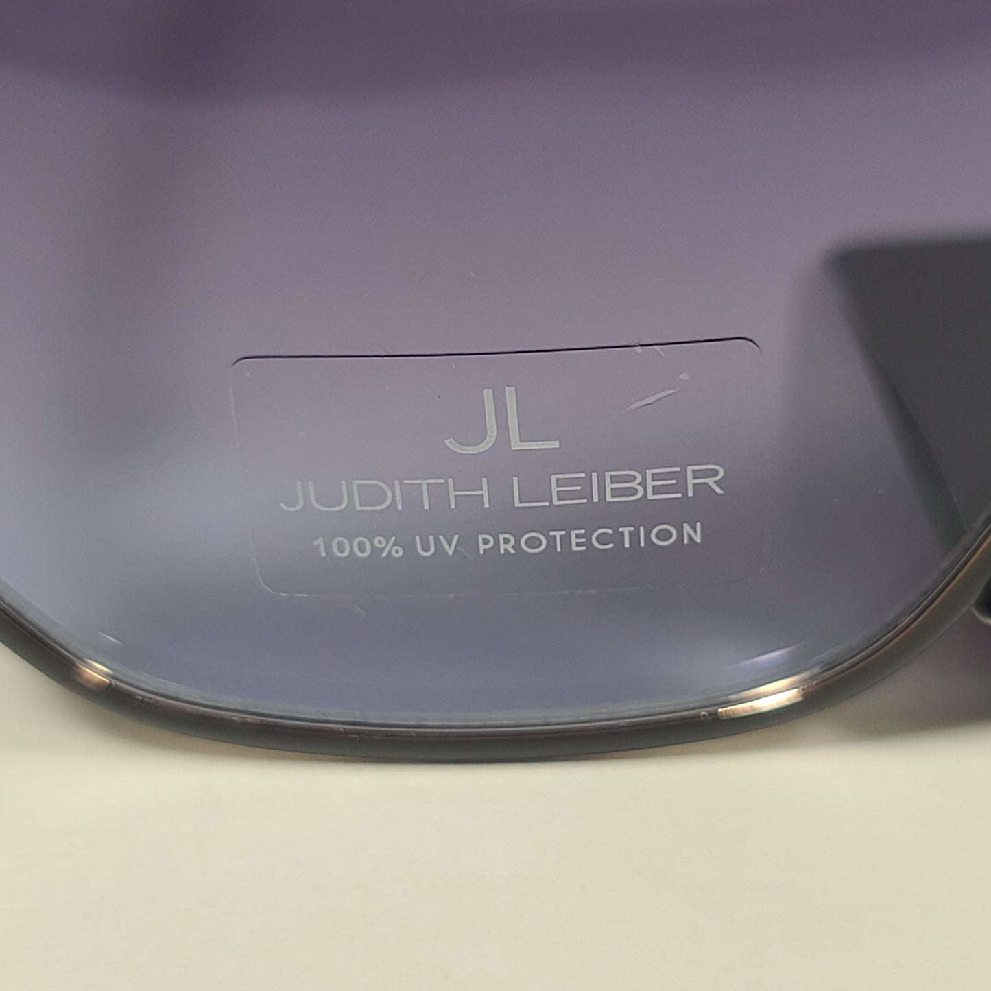 JL By Judith Leiber Mona Geometric Sunglasses Black Gold Smoke Gradient Lens - Sunglasses