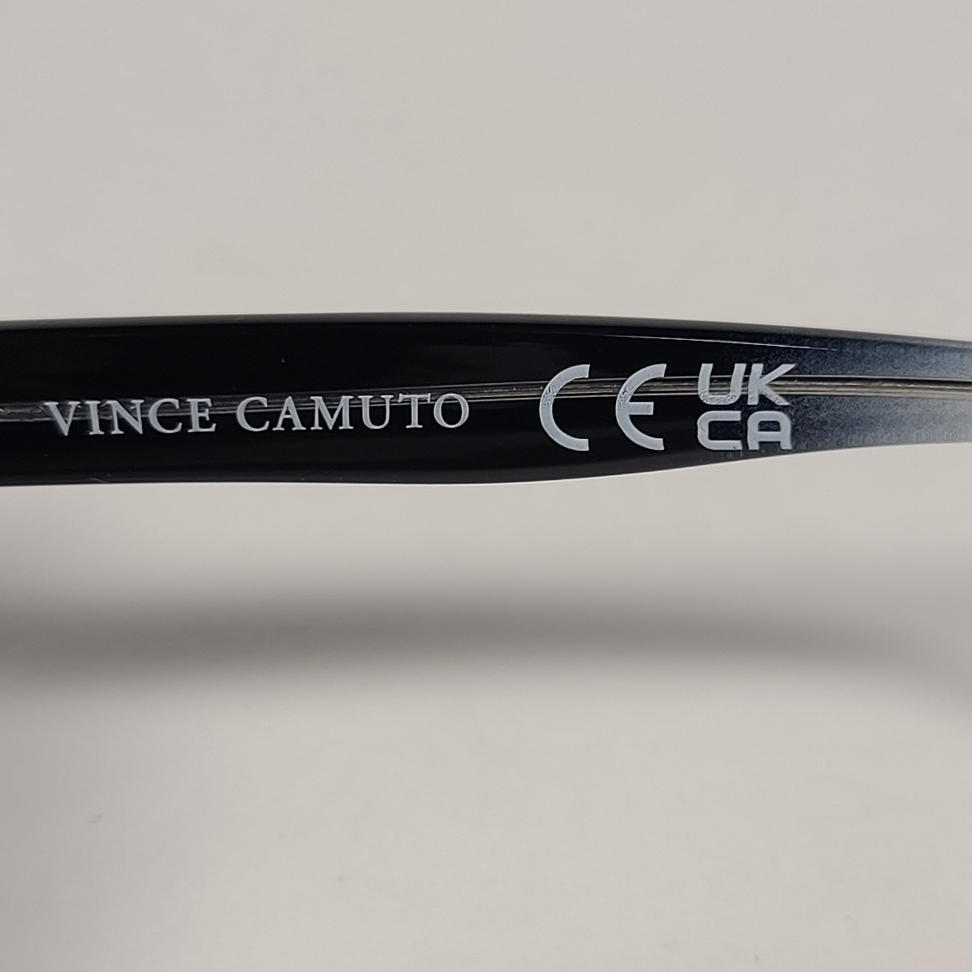 Vince Camuto Oversize Square Sunglasses Black Clear Frame Gray Gradient Lens VC1011 OXCL - Sunglasses