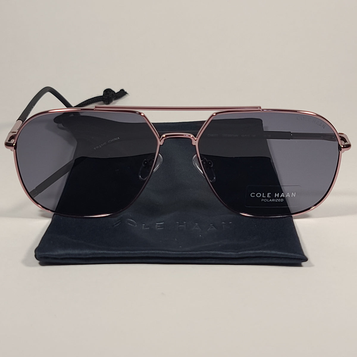Cole Haan Polarized Navigator Sunglasses Brown Bronze Frame 