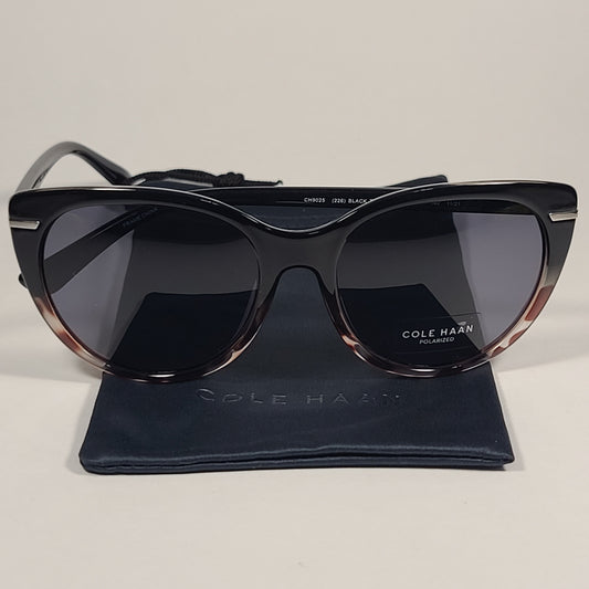 Cole Haan Cat Eye Polarized Sunglasses Black Tortoise Frame Gray Lens CH9025 226 BLACK TORTOISE - Sunglasses