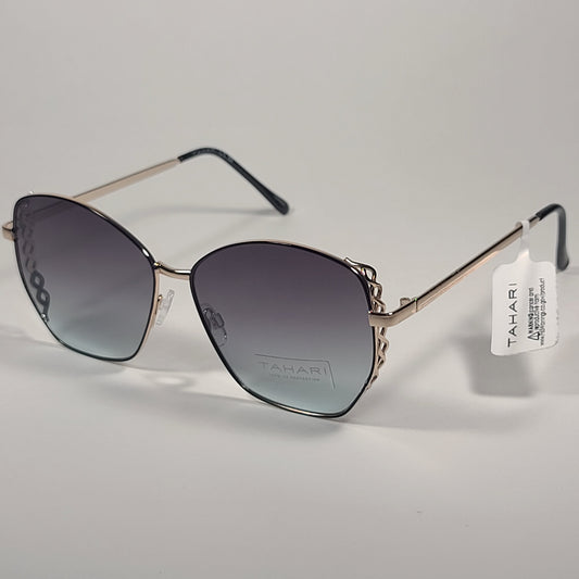 Tahari Designer Mesh Sunglasses Gold Black Metal Gradient Lens TH808 OXGLD - Sunglasses