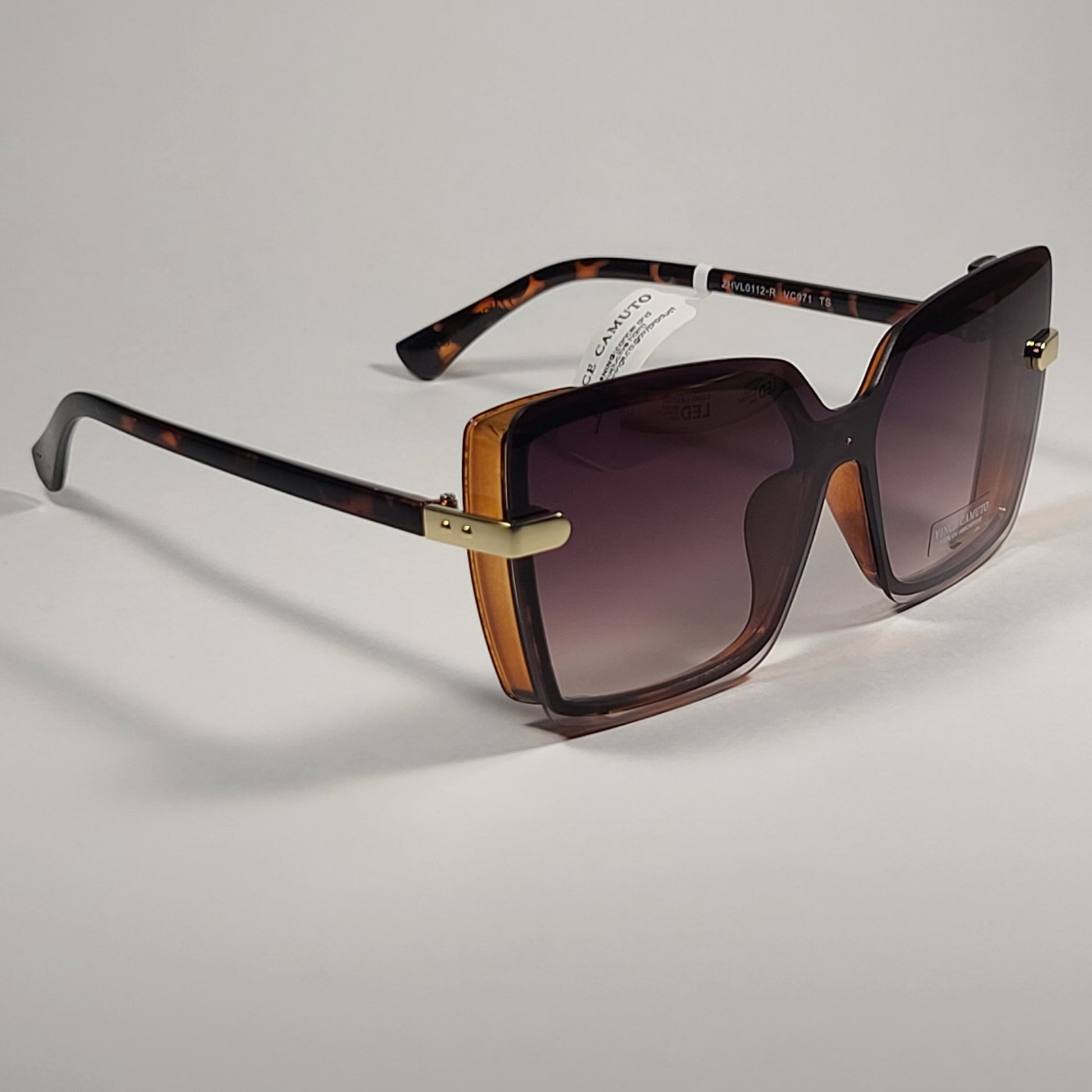 Vince Camuto VC971 TS Butterfly Sunglasses Brown Tortoise Frame Light Brown Gradient Lens - Sunglasses