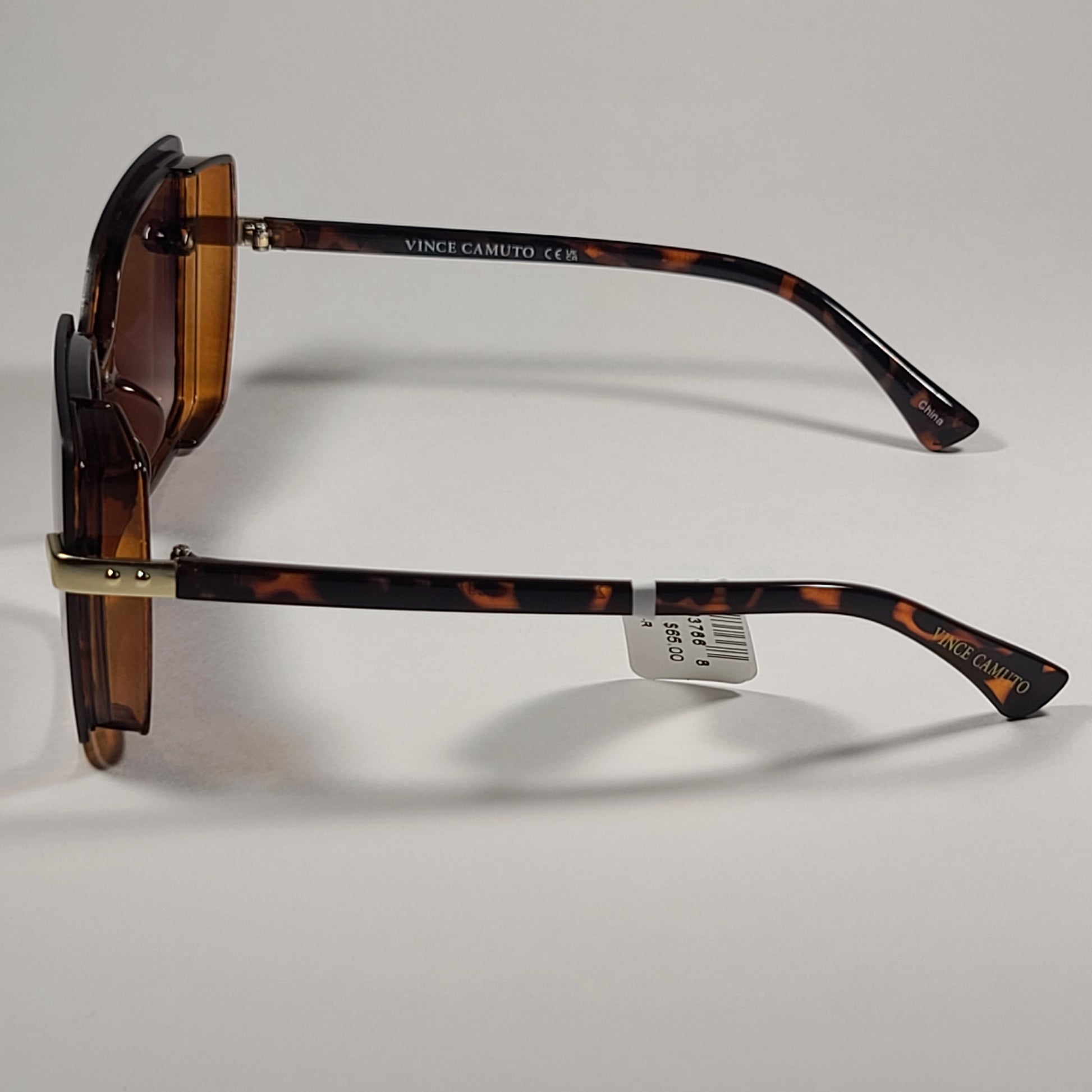 Vince Camuto VC971 TS Butterfly Sunglasses Brown Tortoise Frame Light Brown Gradient Lens - Sunglasses