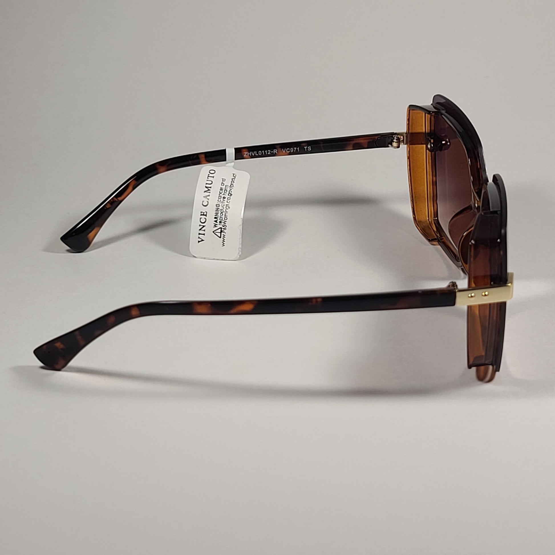 Vince Camuto VC971 TS Butterfly Sunglasses Brown Tortoise Frame Light Brown Gradient Lens - Sunglasses