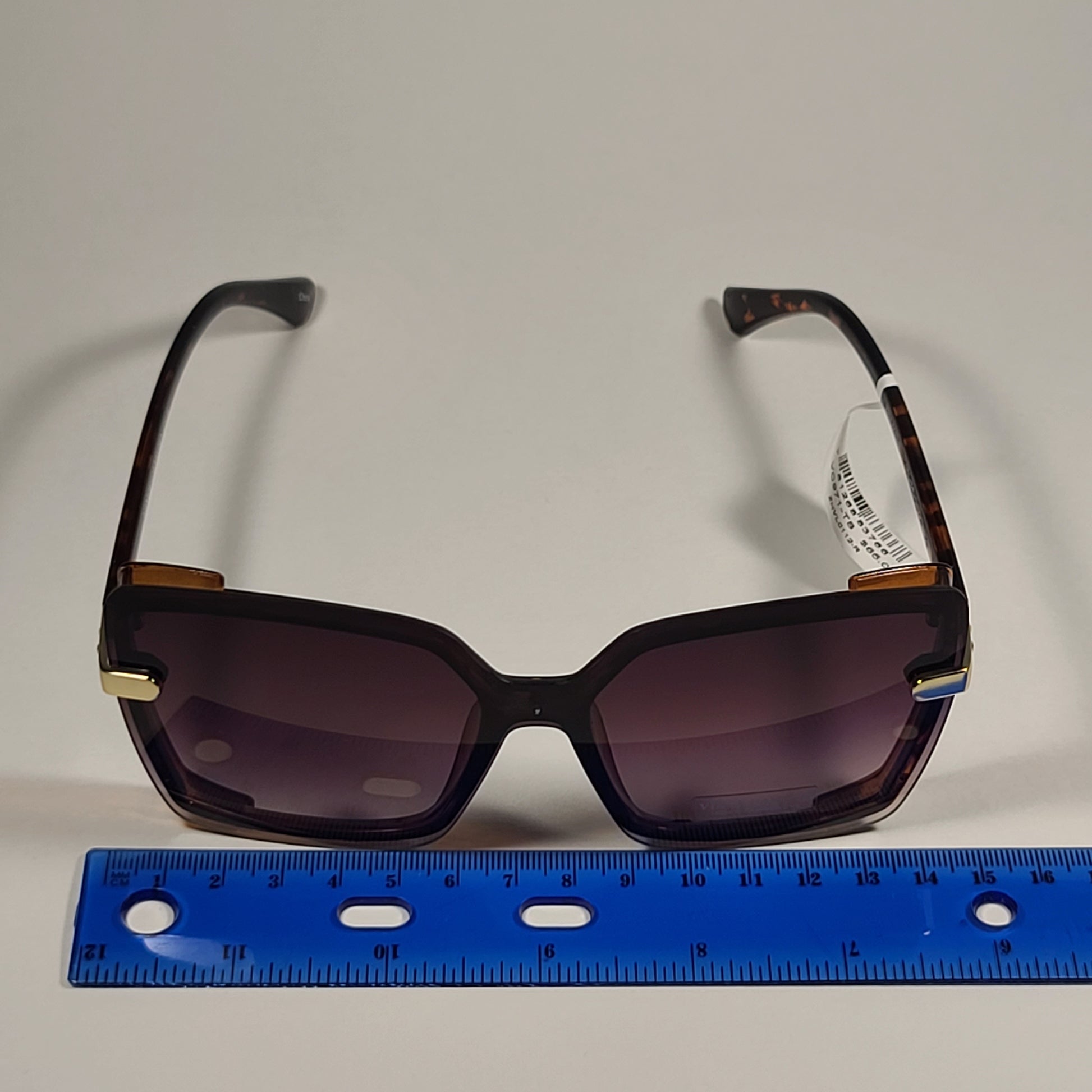 Vince Camuto VC971 TS Butterfly Sunglasses Brown Tortoise Frame Light Brown Gradient Lens - Sunglasses