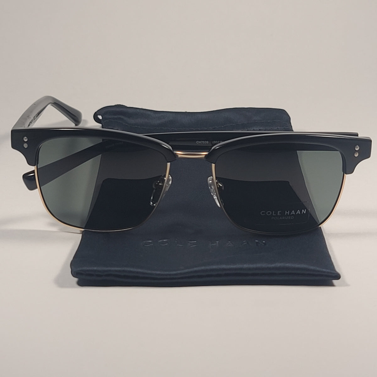 Cole Haan Black Two-Tone Wayfarer Sunglasses Amazon.com: Cole Haan Polarized Ladies Sunglass, Black, one  main image 4