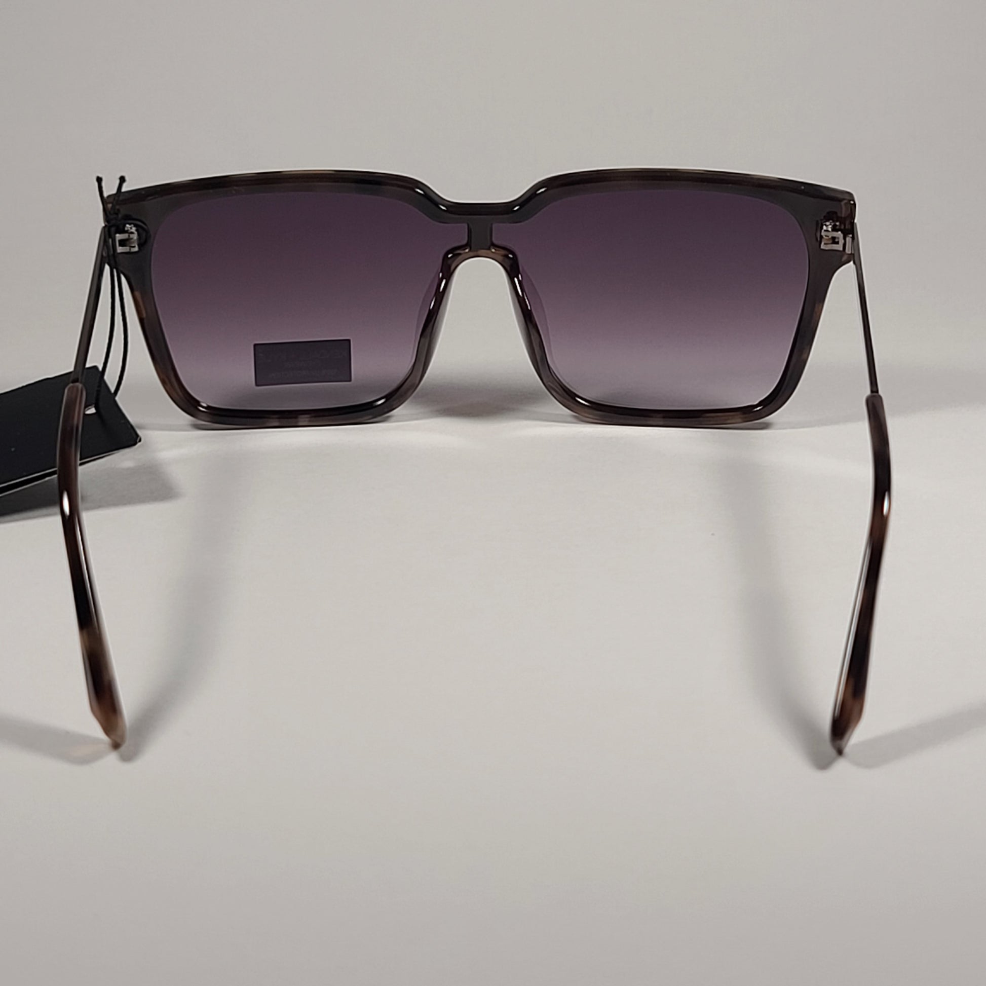 Kendall + Kylie Lux KK5142 036 Shield Sunglasses Milky Demi Frame Smoke Gradient Lens - Sunglasses
