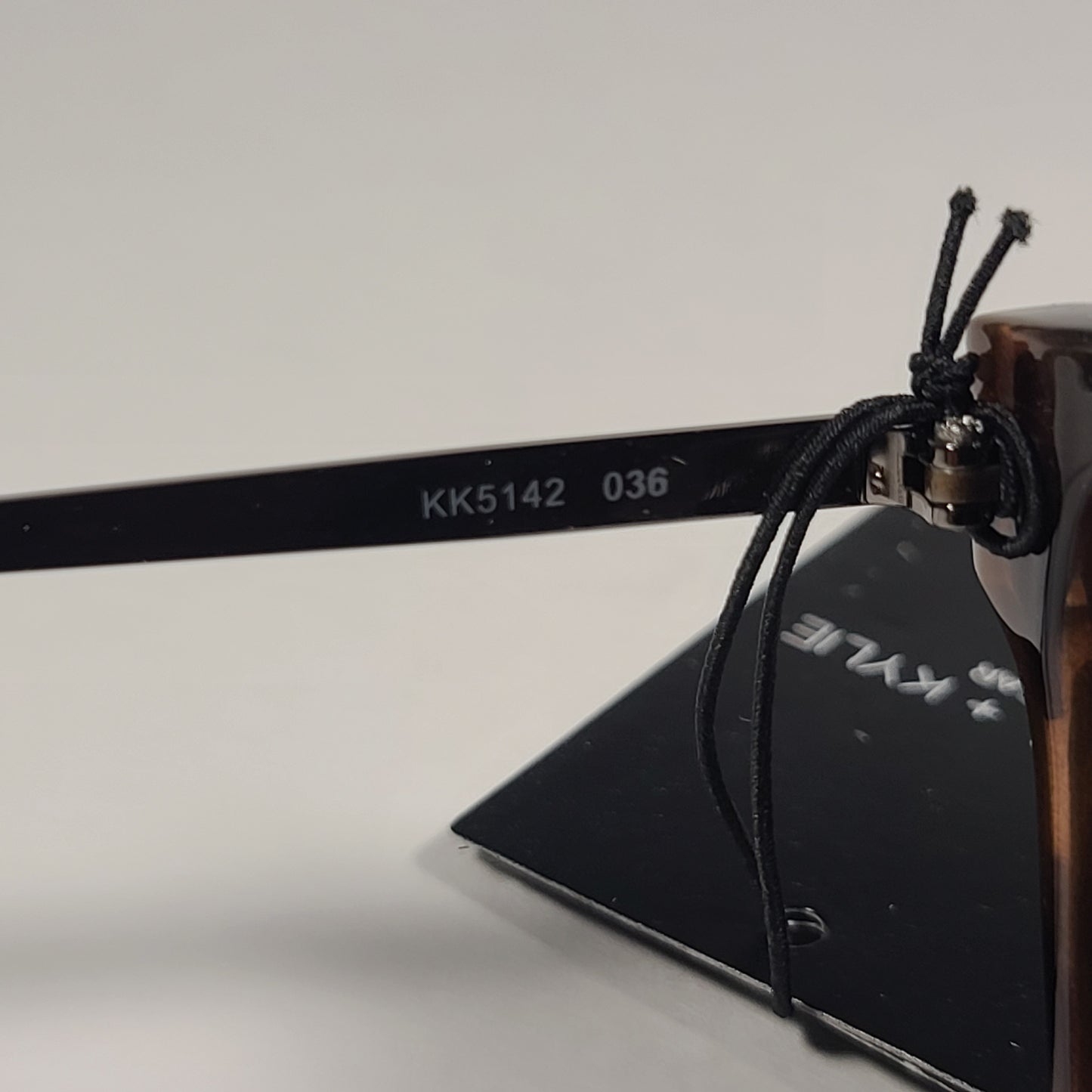 Kendall + Kylie Lux KK5142 036 Shield Sunglasses Milky Demi Frame Smoke Gradient Lens - Sunglasses