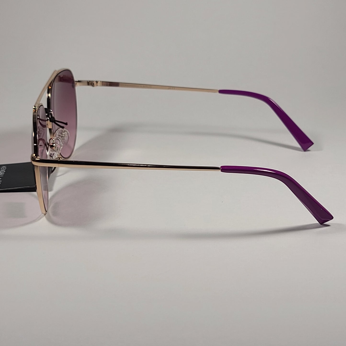 Kendall + Kylie Jett KK4050DCE 717 Aviator Sunglasses Gold Frame Dark Pink Gradient Lens - Sunglasses