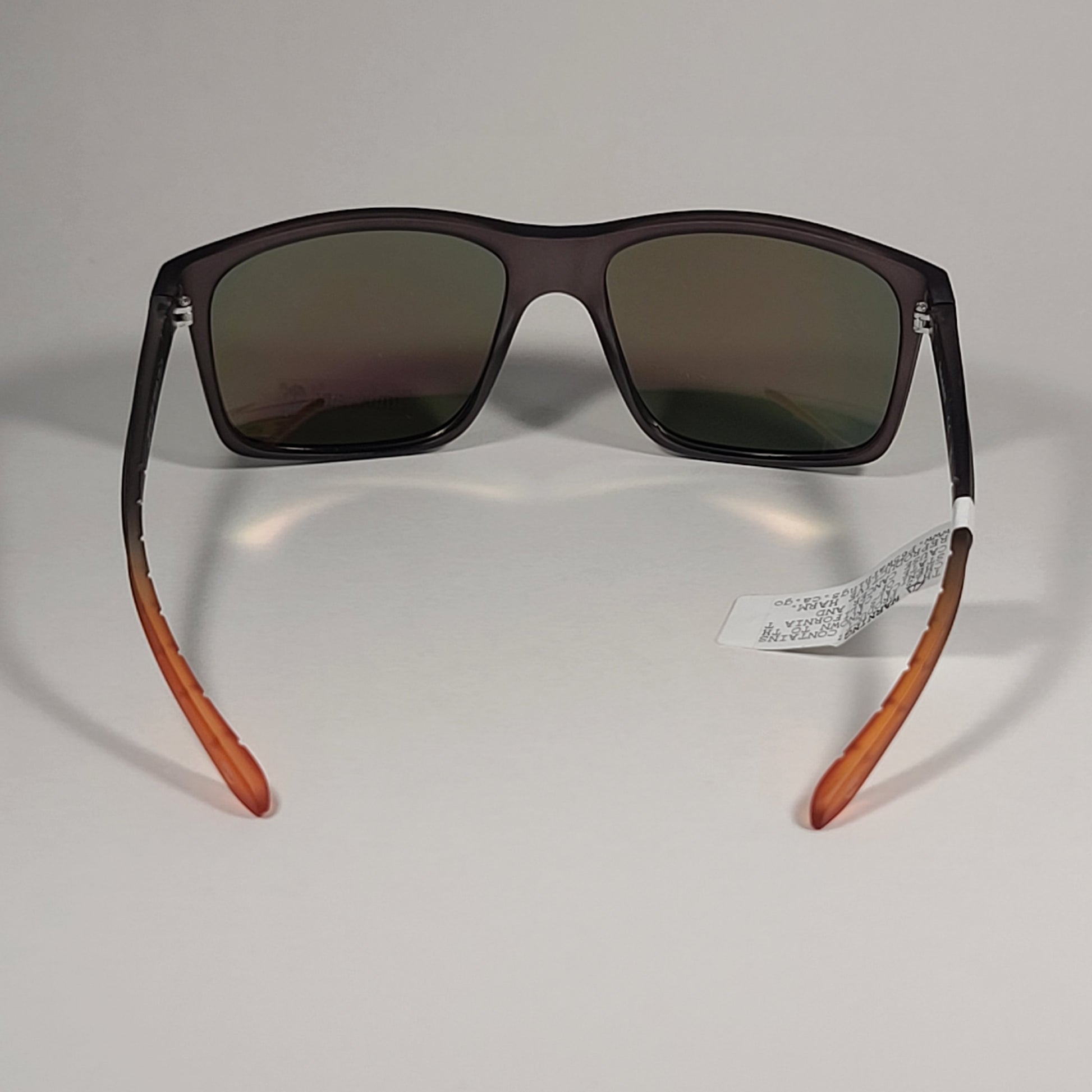 Timberland TB7255 20U Rectangle Sport Sunglasses Matte Gray Orange Mirror Lens - Sunglasses