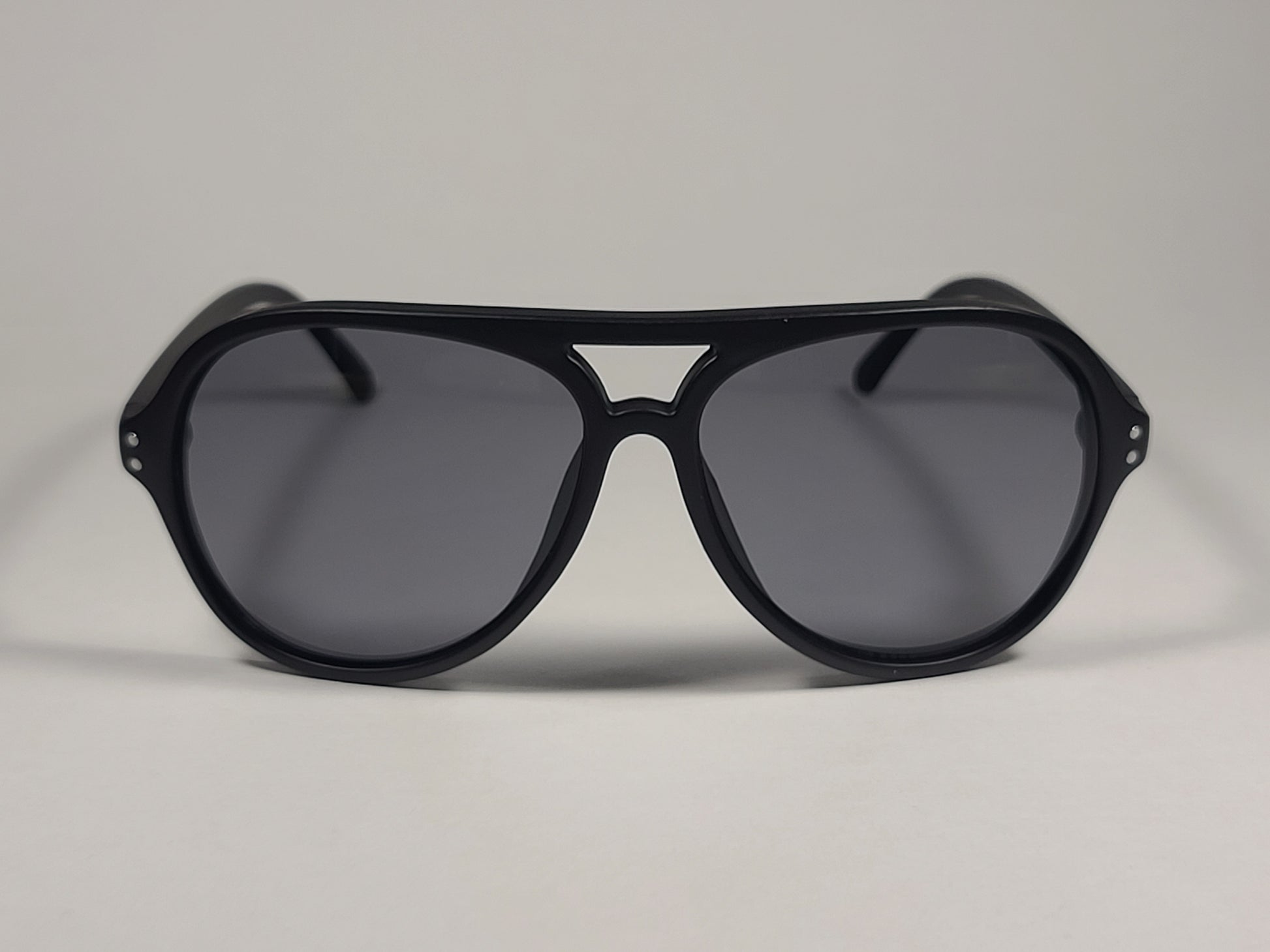 Calvin Klein CK19532S 001 Turbo Aviator Sunglasses Matte Black Frame Gray Lens - Sunglasses