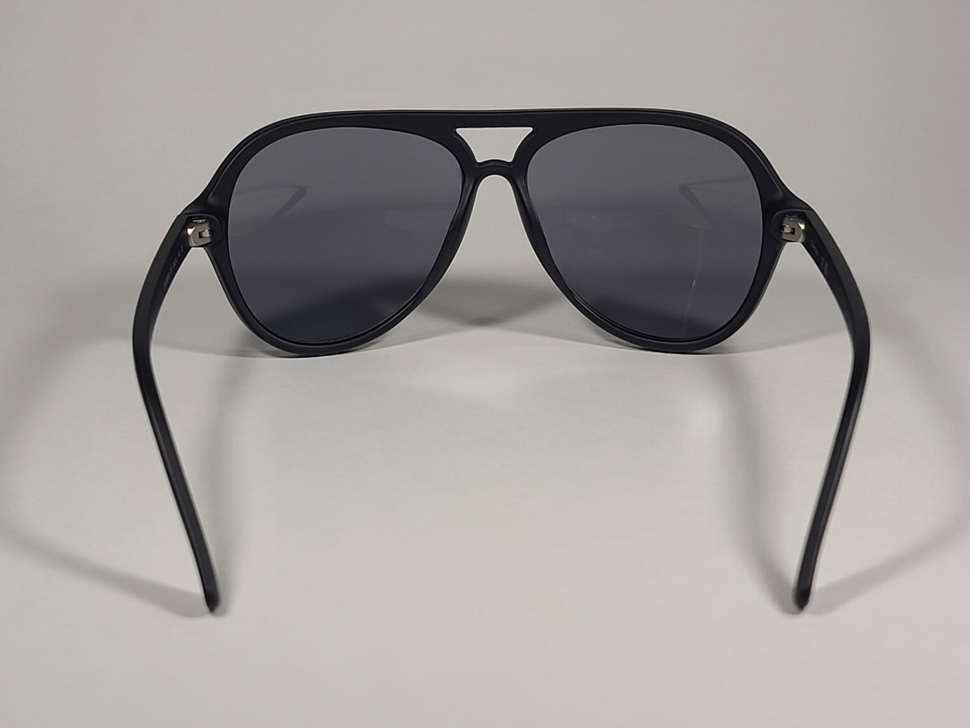 Calvin Klein CK19532S 001 Turbo Aviator Sunglasses Matte Black Frame Gray Lens - Sunglasses