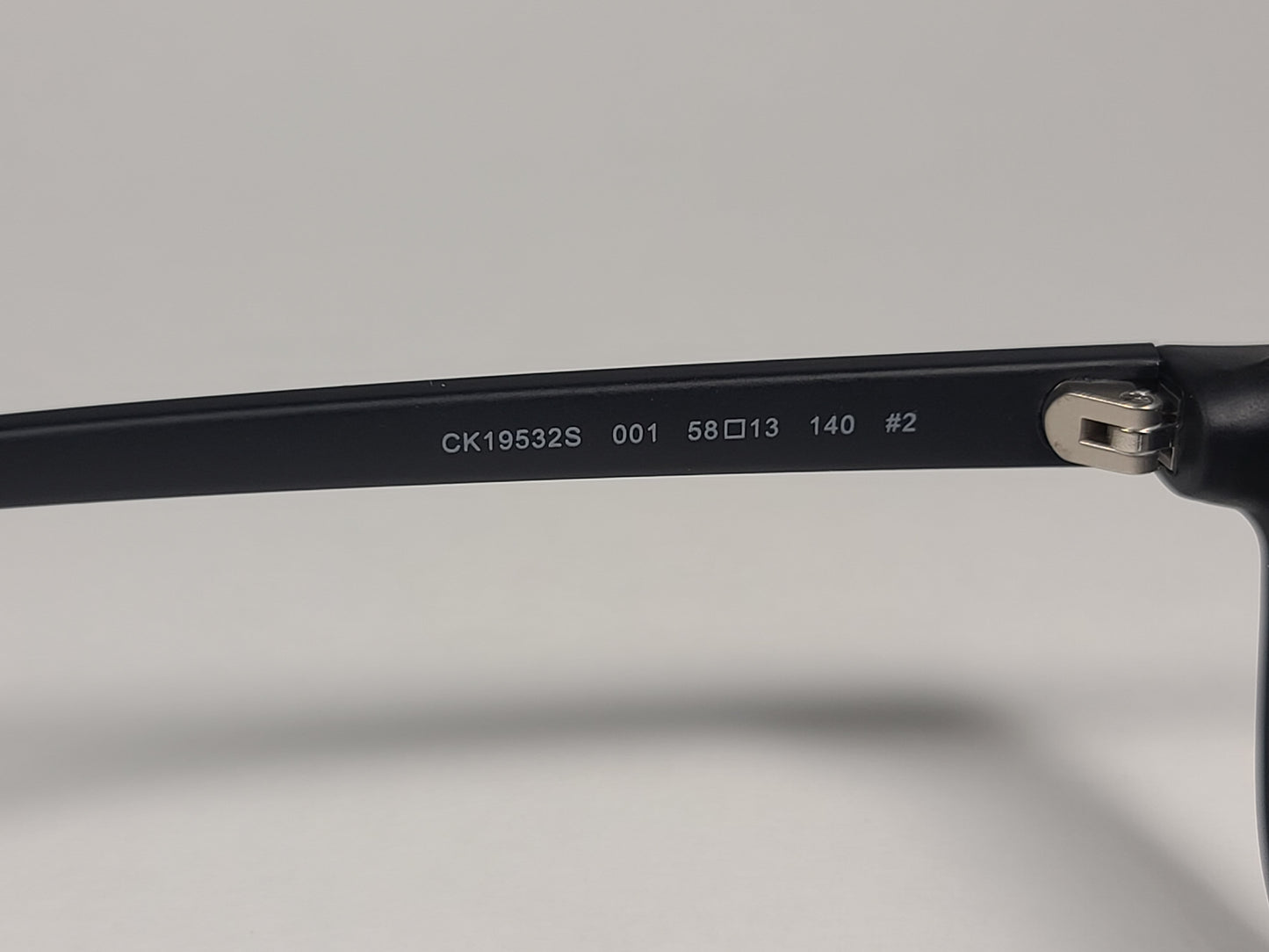 Calvin Klein CK19532S 001 Turbo Aviator Sunglasses Matte Black Frame Gray Lens - Sunglasses