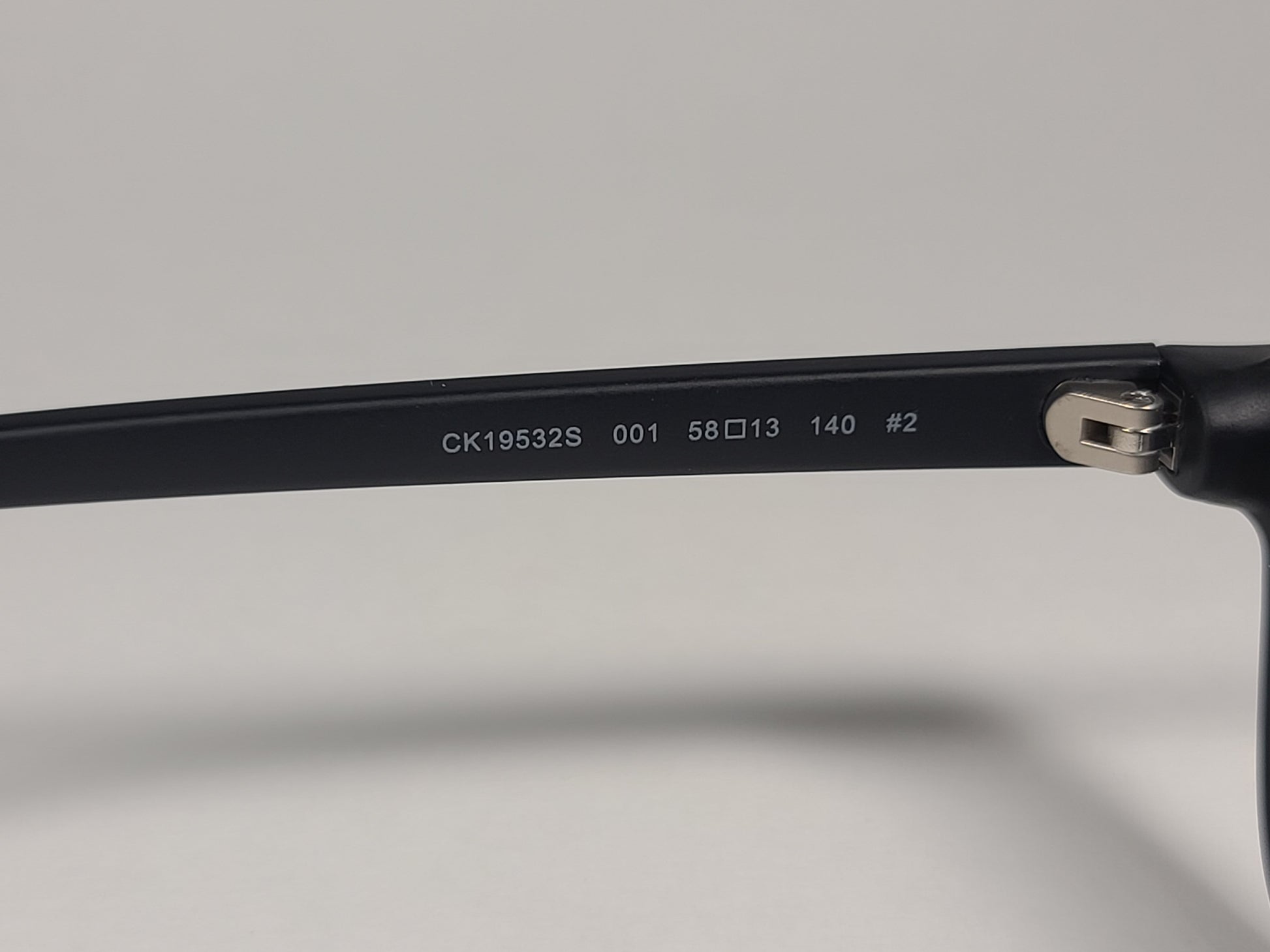 Calvin Klein CK19532S 001 Turbo Aviator Sunglasses Matte Black Frame Gray Lens - Sunglasses