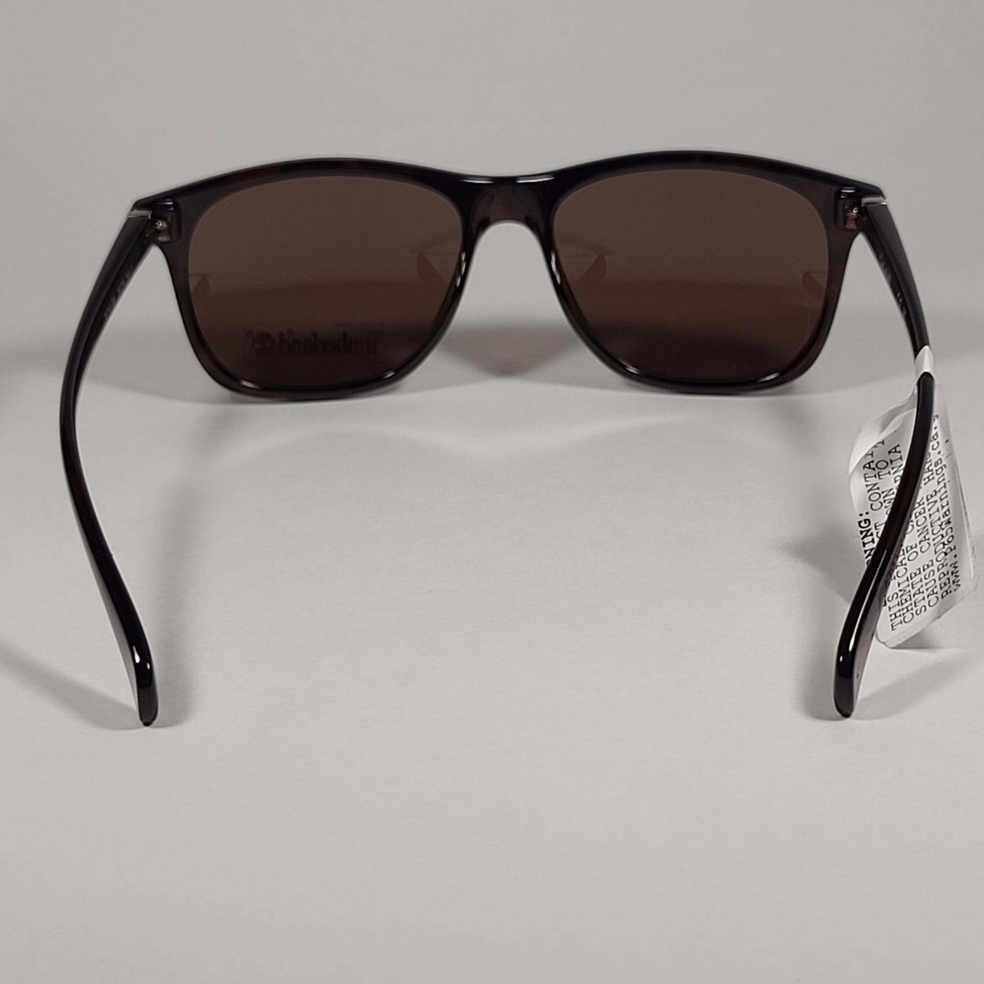 Timberland TB7140 52E Square Sunglasses Brown Tortoise Frame Brown Lens - Sunglasses