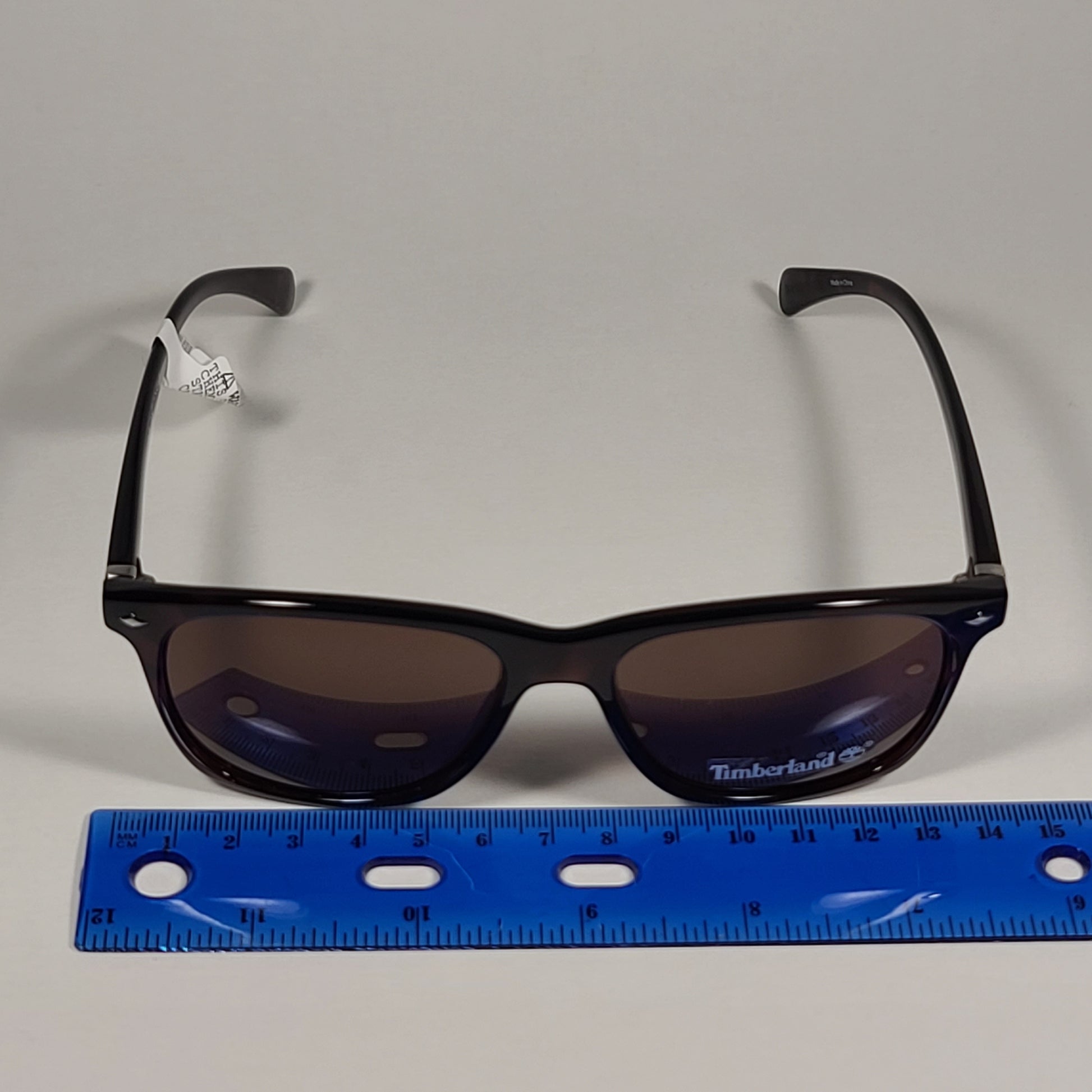 Timberland TB7140 52E Square Sunglasses Brown Tortoise Frame Brown Lens - Sunglasses