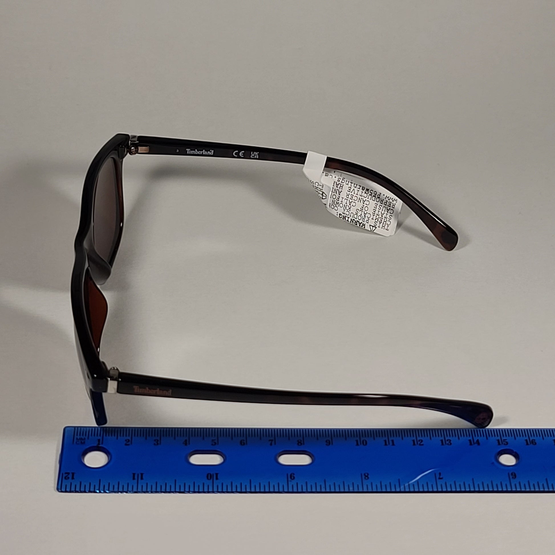 Timberland TB7140 52E Square Sunglasses Brown Tortoise Frame Brown Lens - Sunglasses